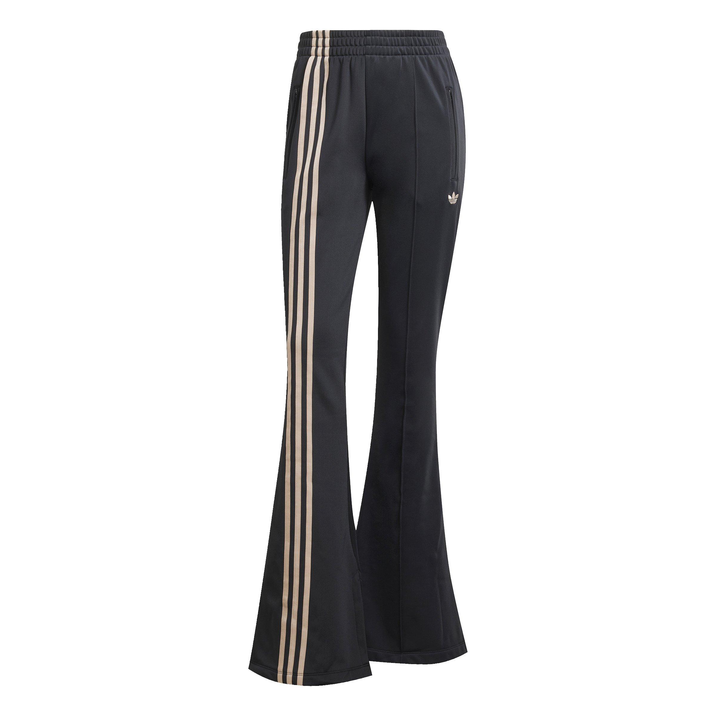 adidas Originals Women's 3-Stripes Flared Firebird Track Pants -Black - BLACK Thumbnail View 6