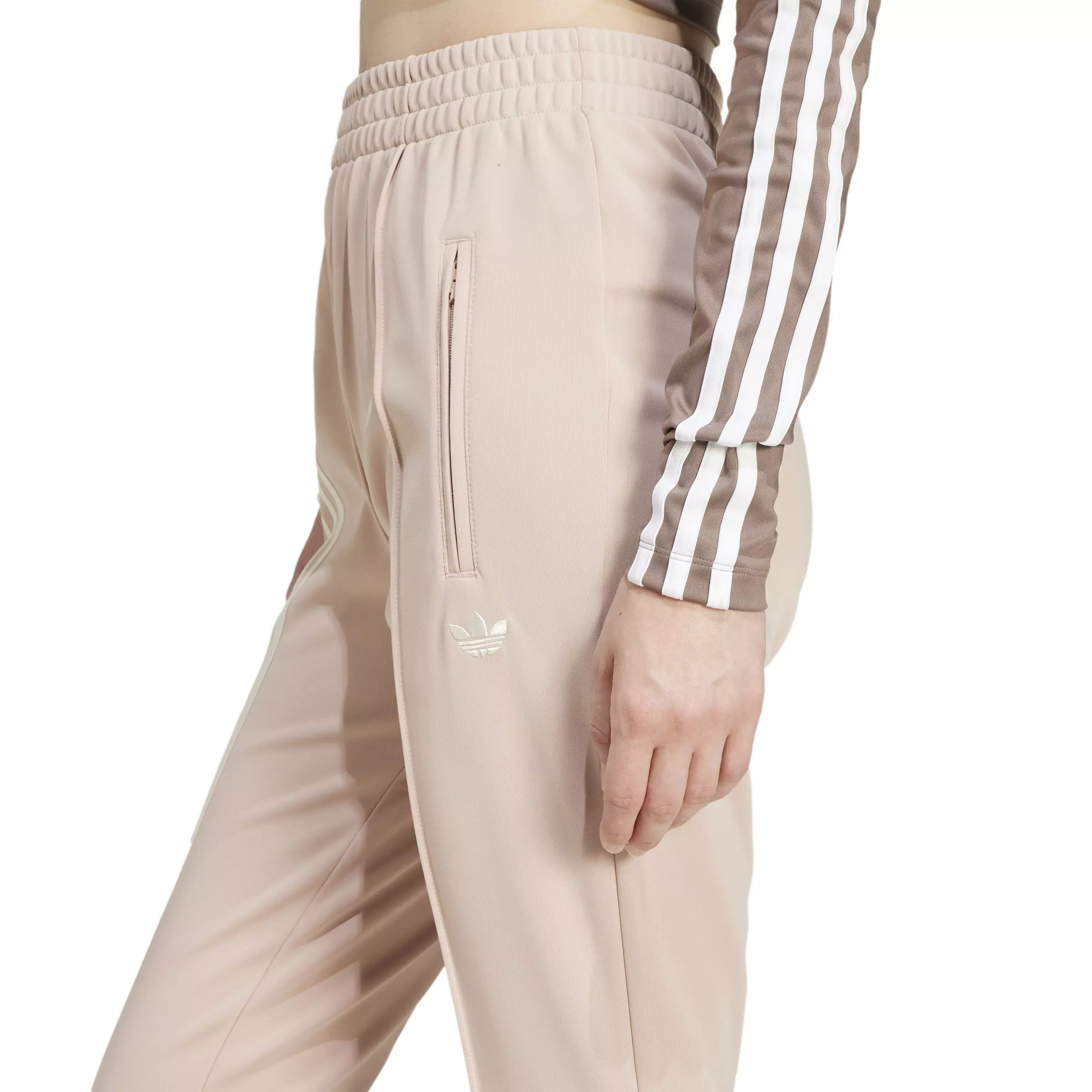 adidas Originals Women's 3-Stripes Flared Firebird Track Pants - Pink - PINK