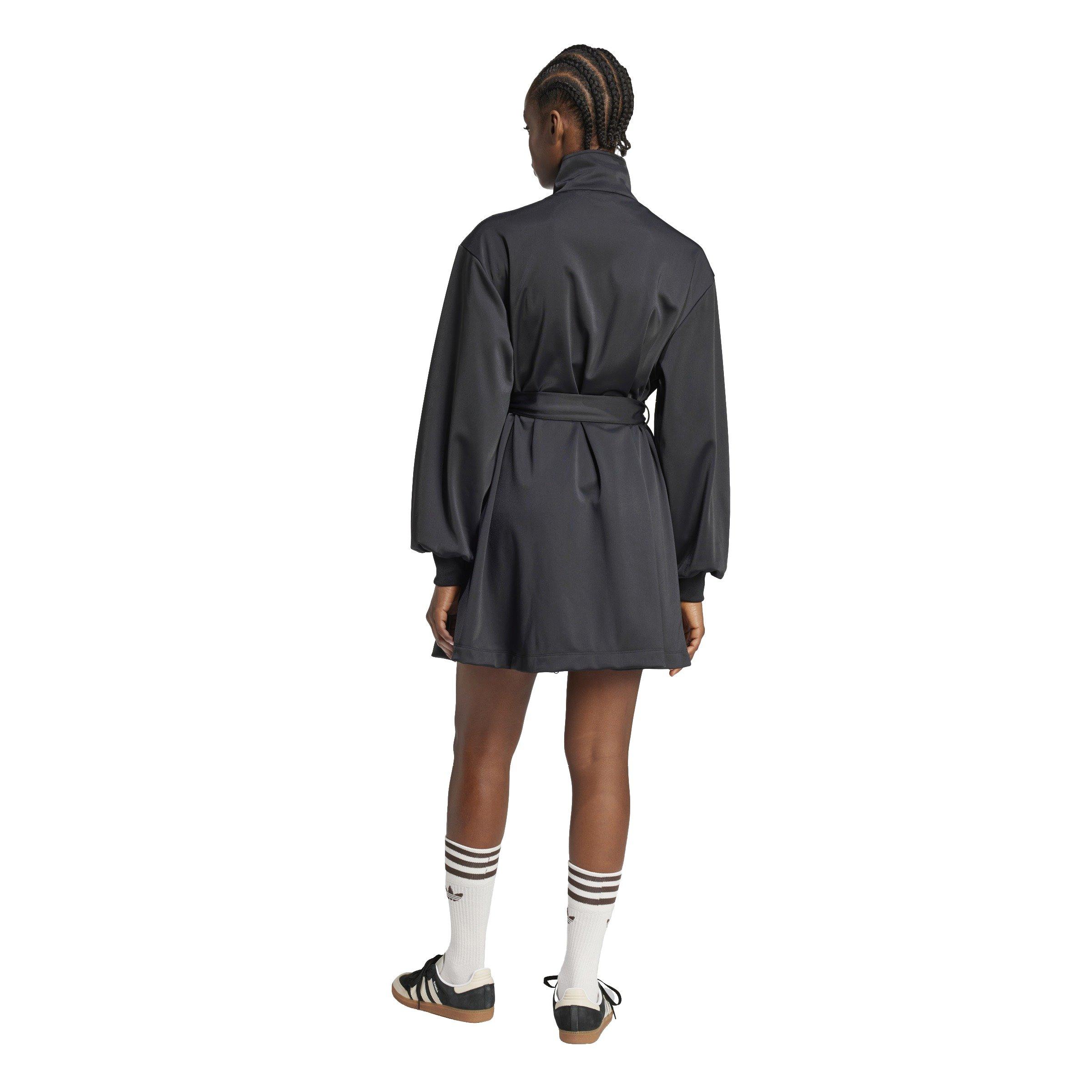 adidas Originals Women's 3-Stripe Wrapped Track Suit Dress -Black - BLACK Thumbnail View 2