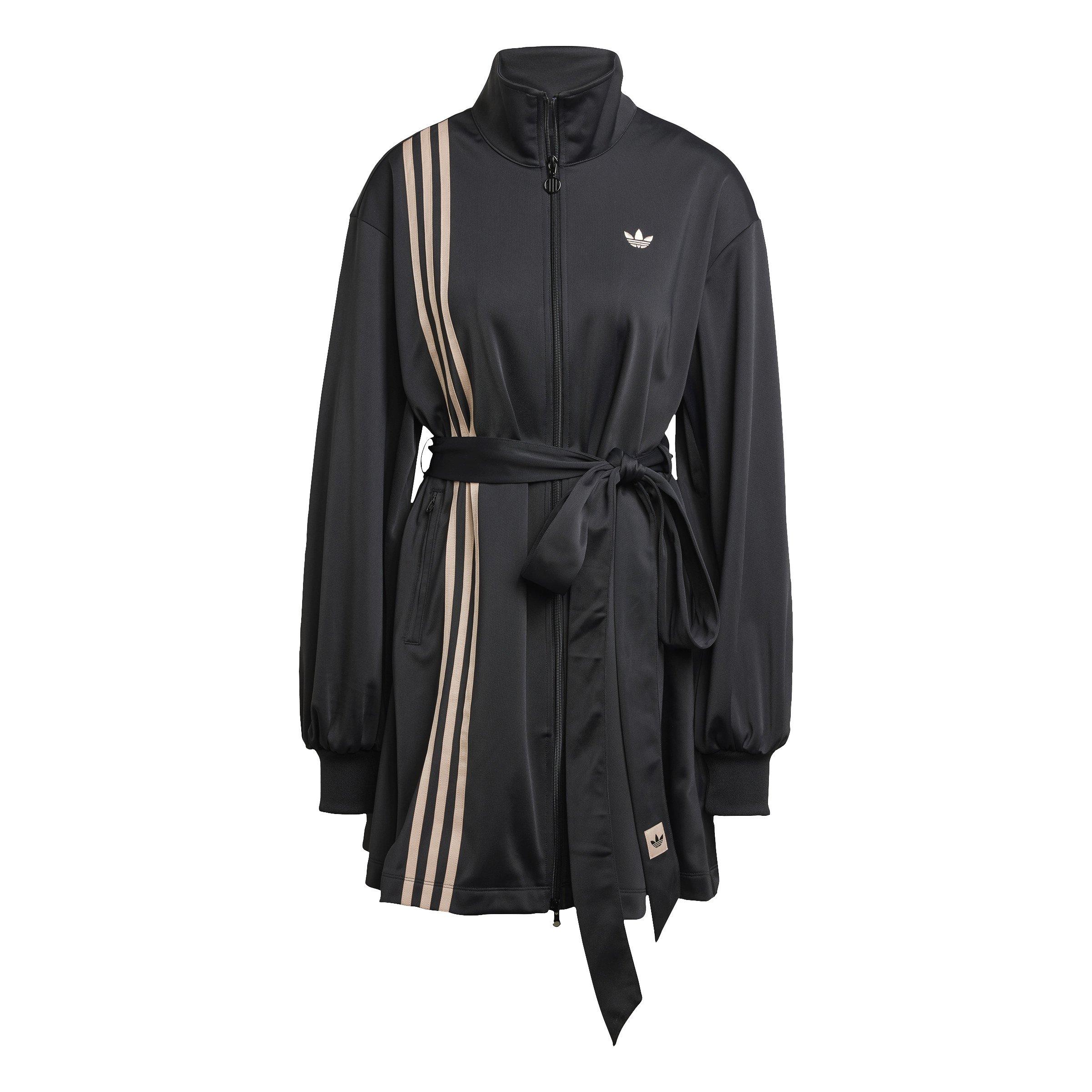 adidas Originals Women's 3-Stripe Wrapped Track Suit Dress -Black - BLACK Thumbnail View 6