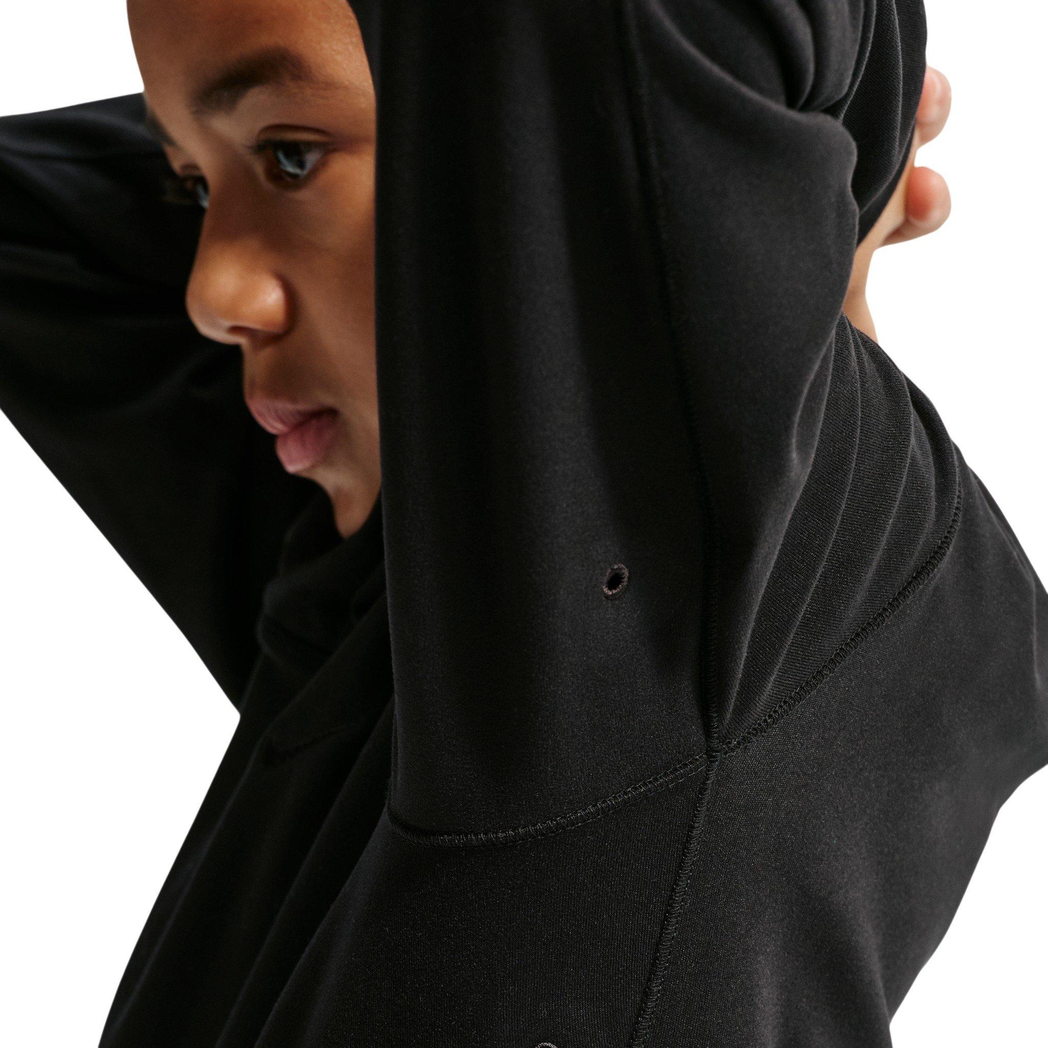 Nike Big Boys' Primary Nanoknit Dri-FIT UC Protection Pullover Hoodie - Black - BLACK Thumbnail View 6