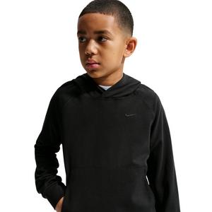 Nike Big Boys' Primary Nanoknit Dri-FIT UC Protection Pullover Hoodie - Black - BLACK