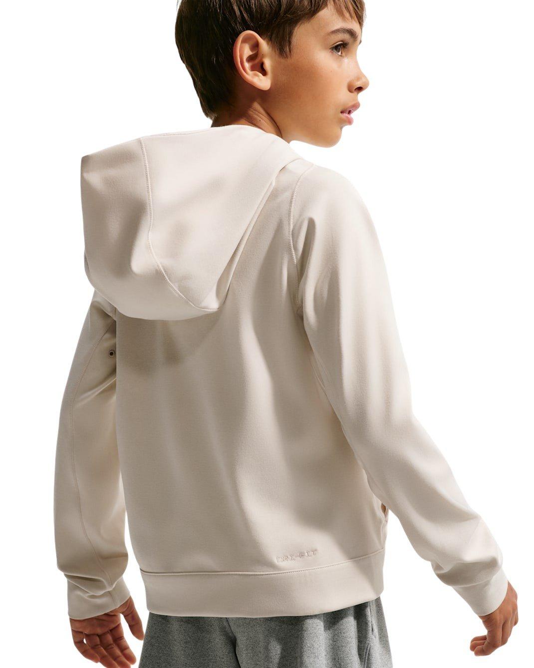 Nike Primary Nanoknit Dri-FIT Big Boys' Beige UC Protection Pullover Hoodie