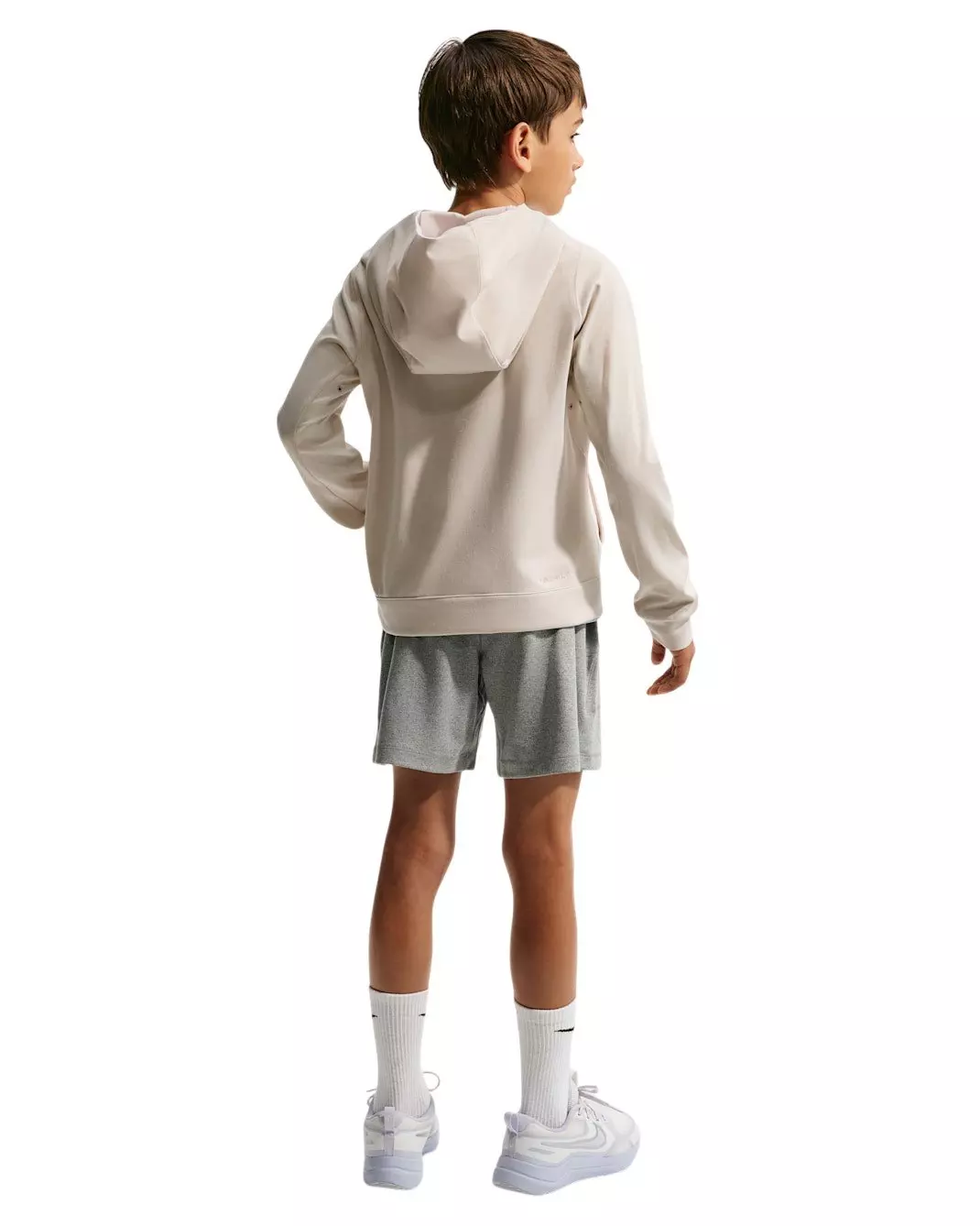 Nike Big Boys' Primary Nanoknit Dri-FIT UC Protection Pullover Hoodie - Beige - BEIGE