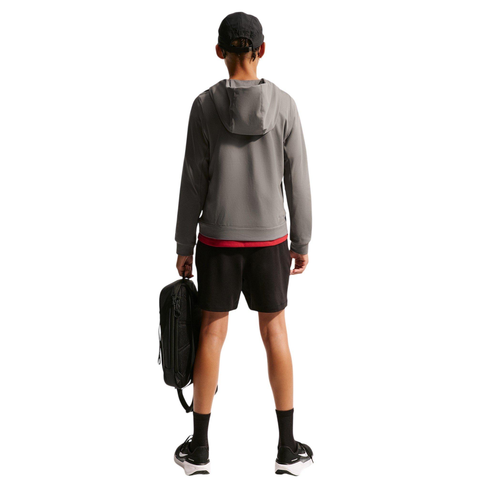 Nike Primary Nanoknit Dri-FIT Big Boys' Grey UC Protection Pullover Hoodie