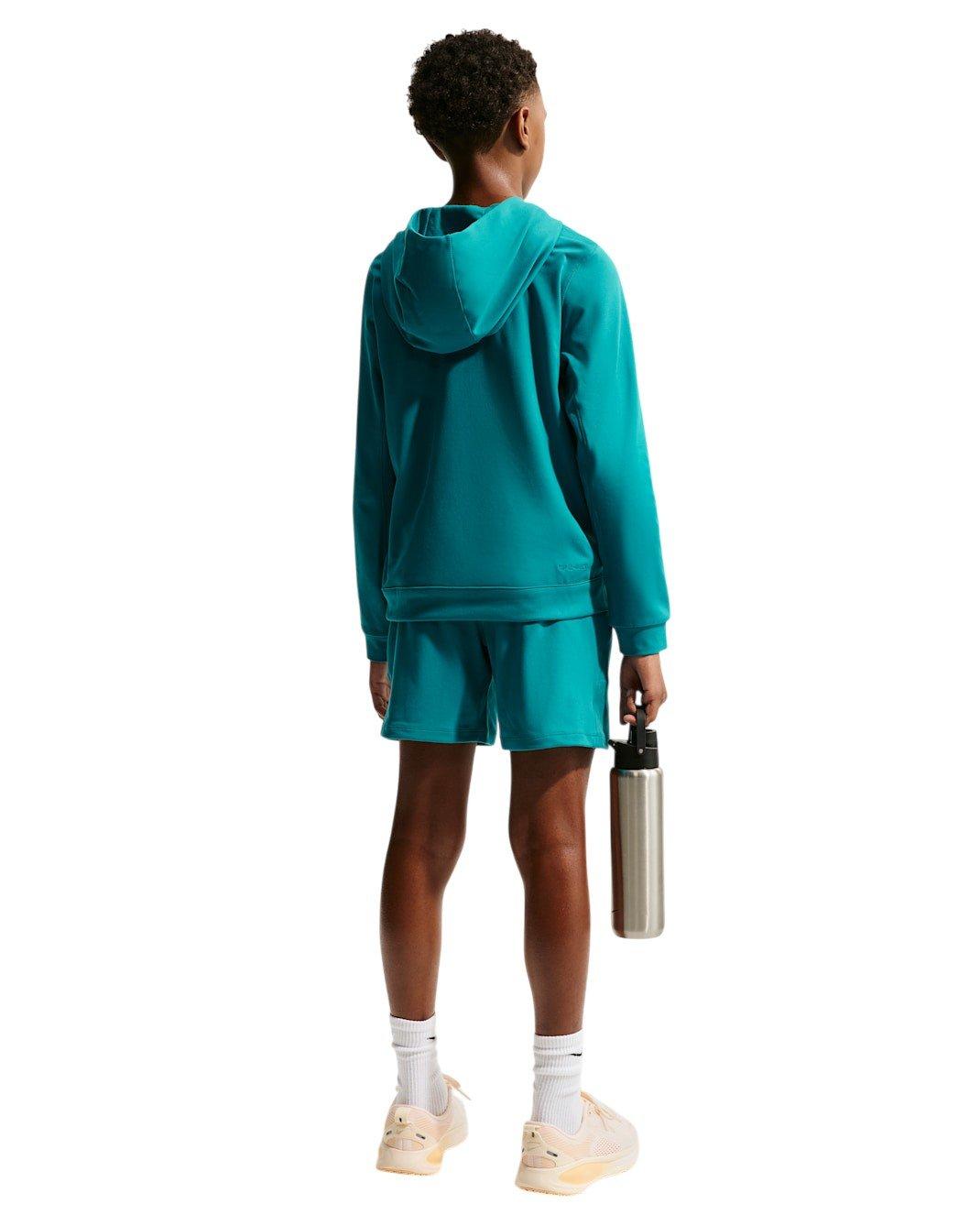 Nike Big Boys' Primary Nanoknit Dri-FIT UC Protection Pullover Hoodie - Teal - TEAL Thumbnail View 5