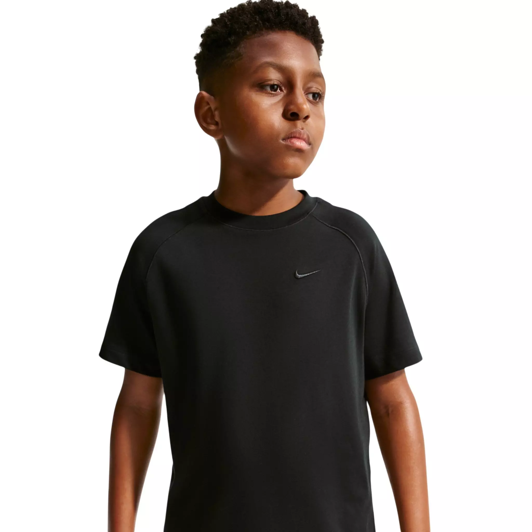 Nike Big Kids' Primary Dri-FIT Training T- Shirt - Black - BLACK