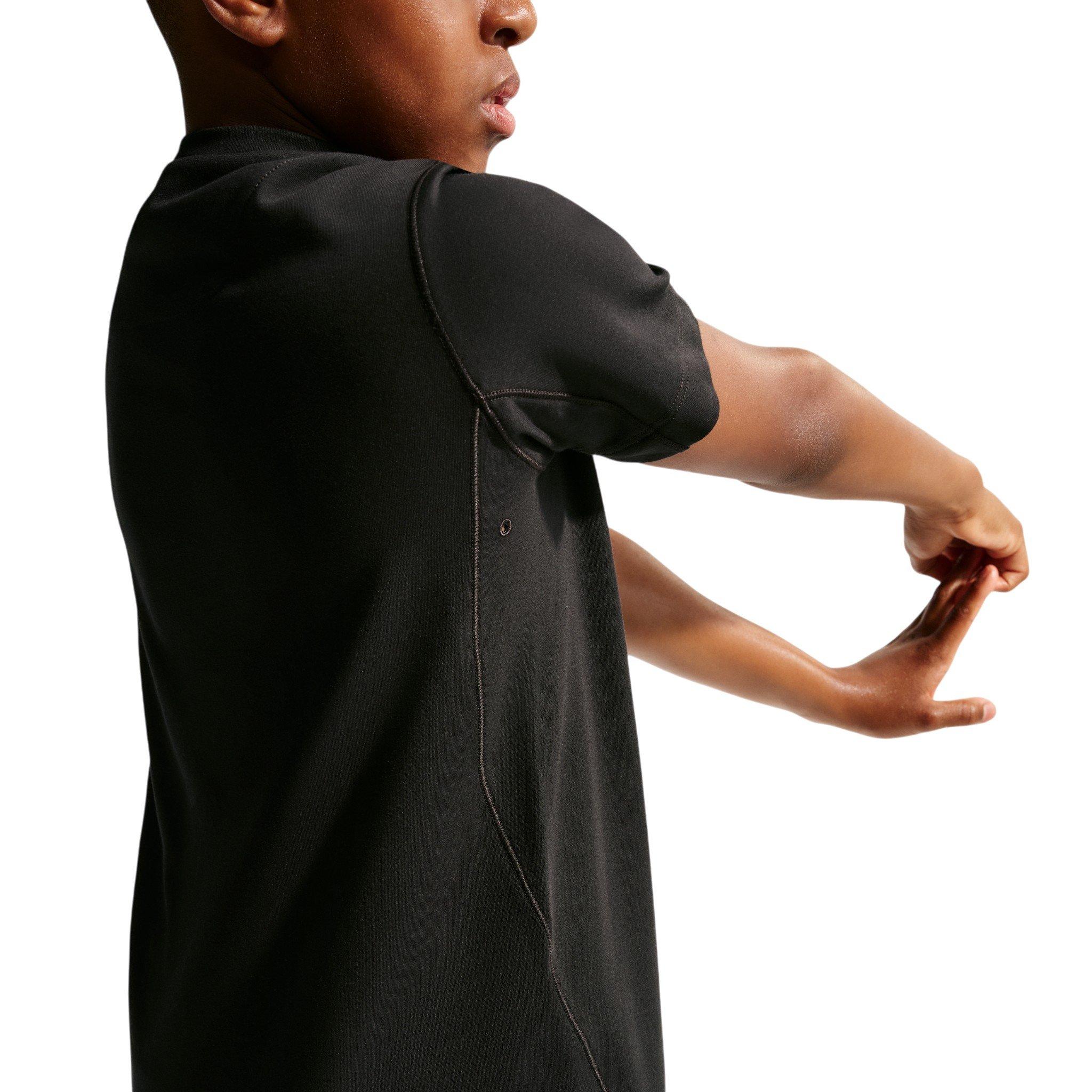 Nike Big Kids' Primary Dri-FIT Training T- Shirt - Black - BLACK