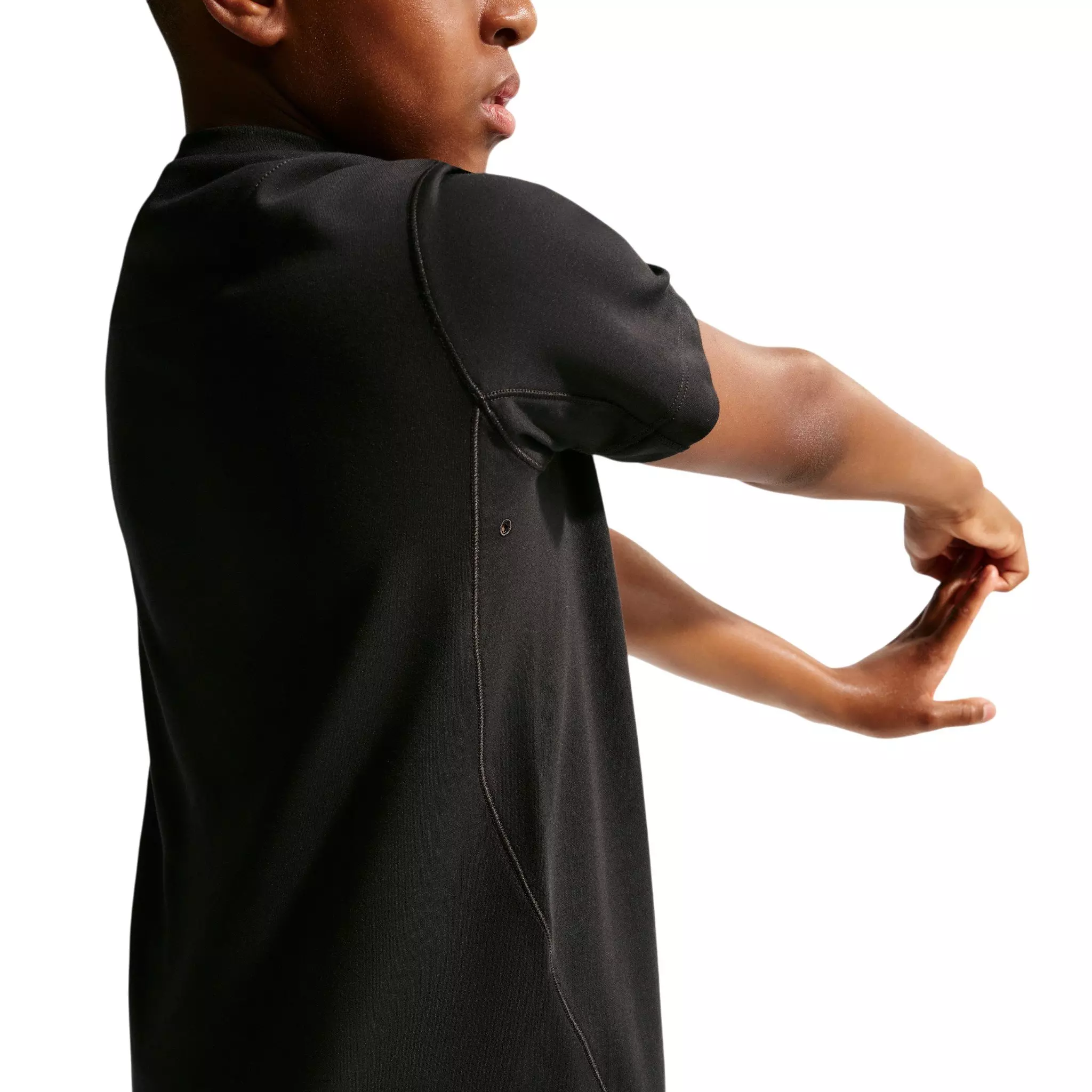 Nike Big Kids' Primary Dri-FIT Training T- Shirt - Black - BLACK