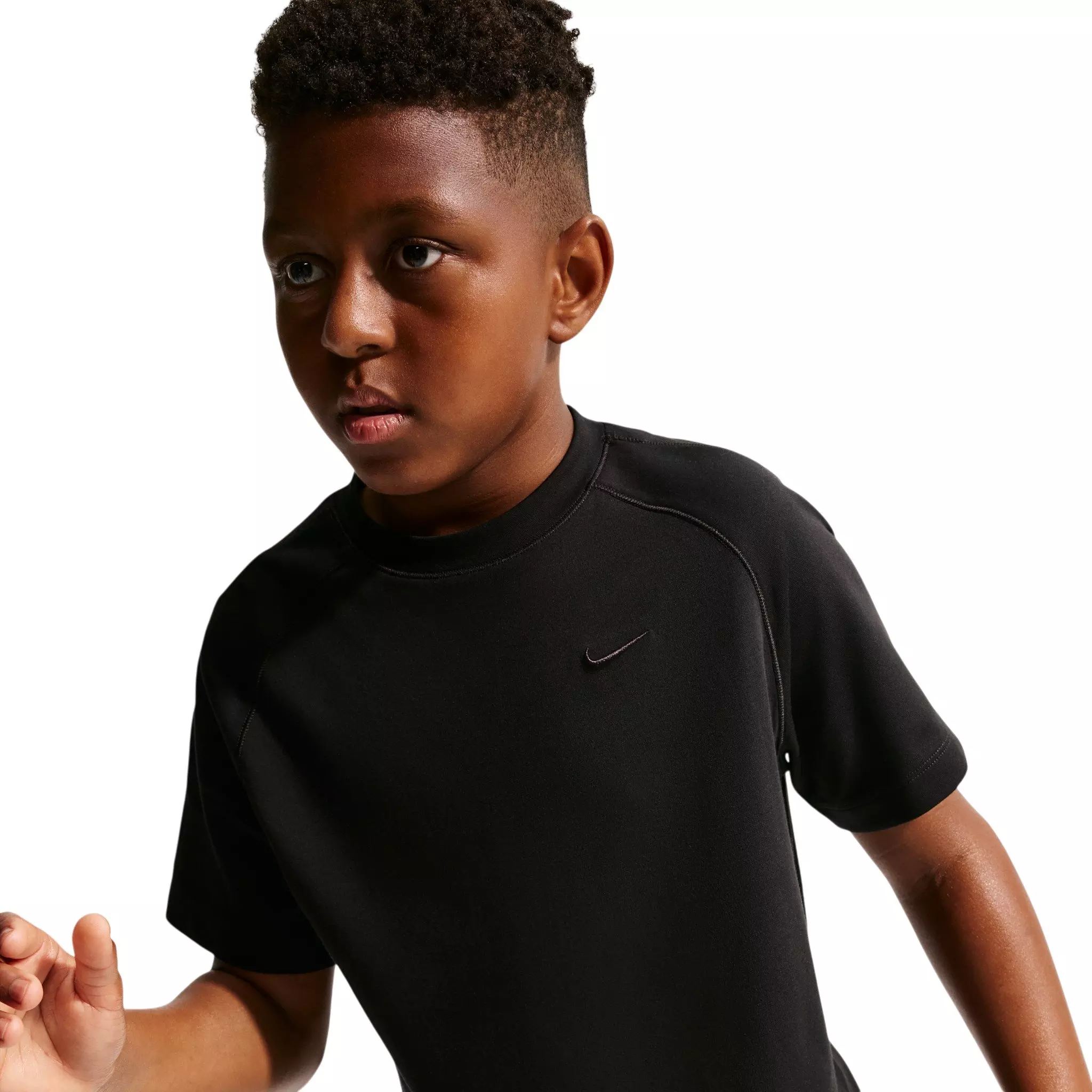 Nike Big Kids' Primary Dri-FIT Training T- Shirt - Black - BLACK
