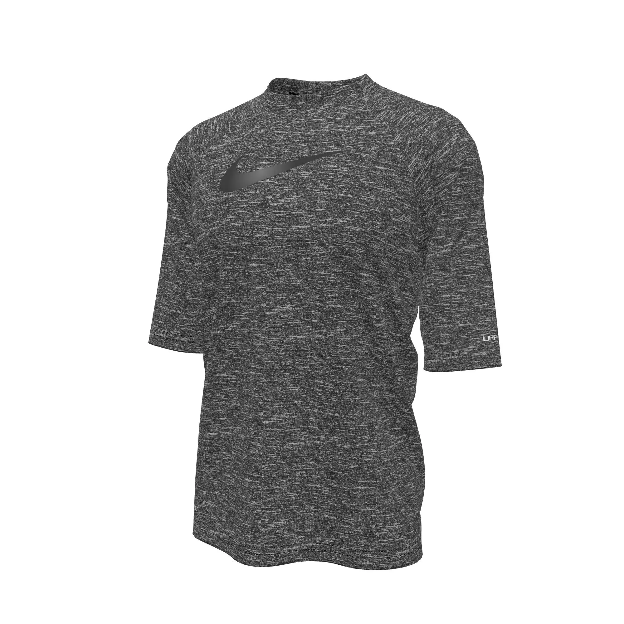 Nike Big Boys' Heather Half Sleeve Hydroguard - BLACK