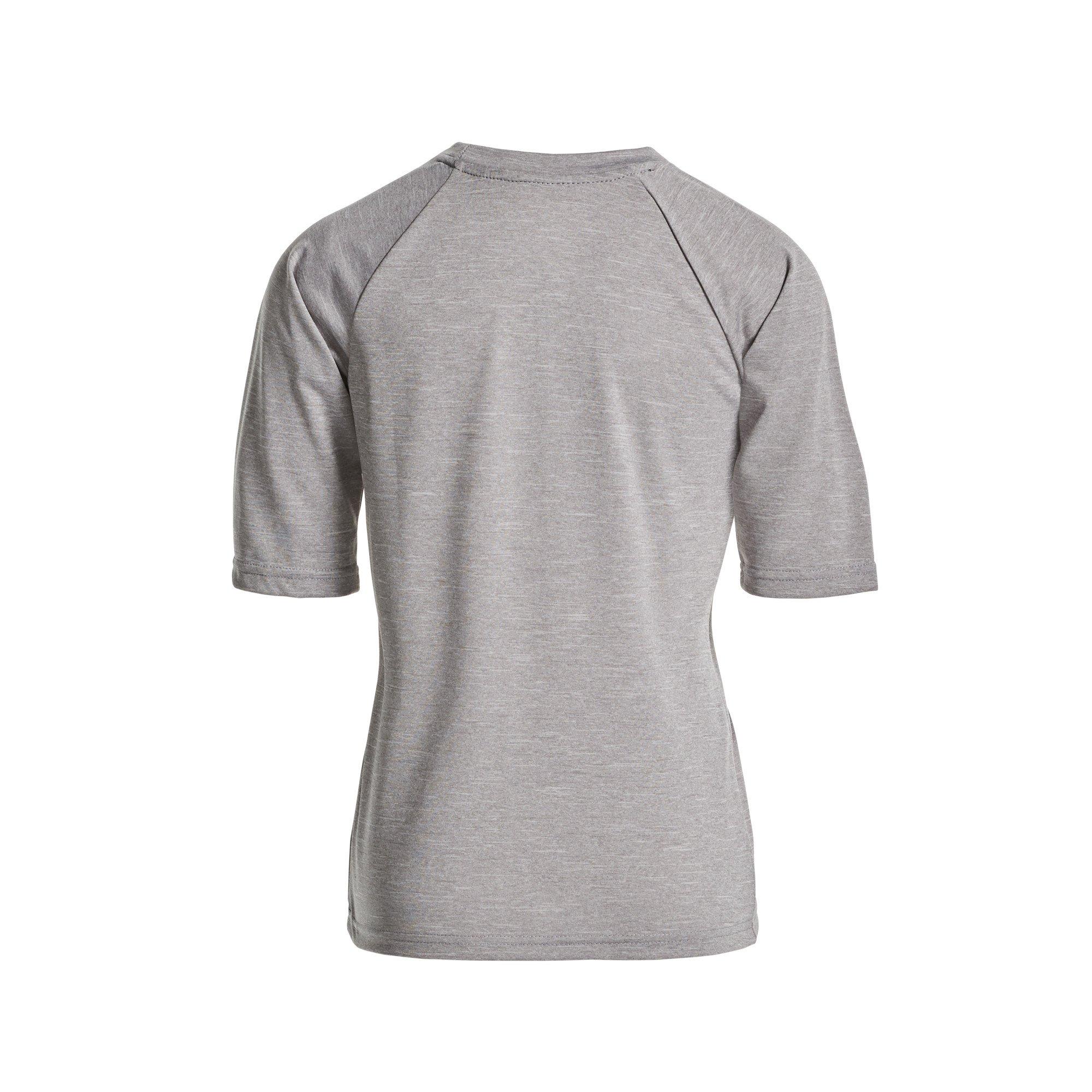 Nike Big Boys' Heather Half Sleeve Hydroguard - GREY Thumbnail View 2