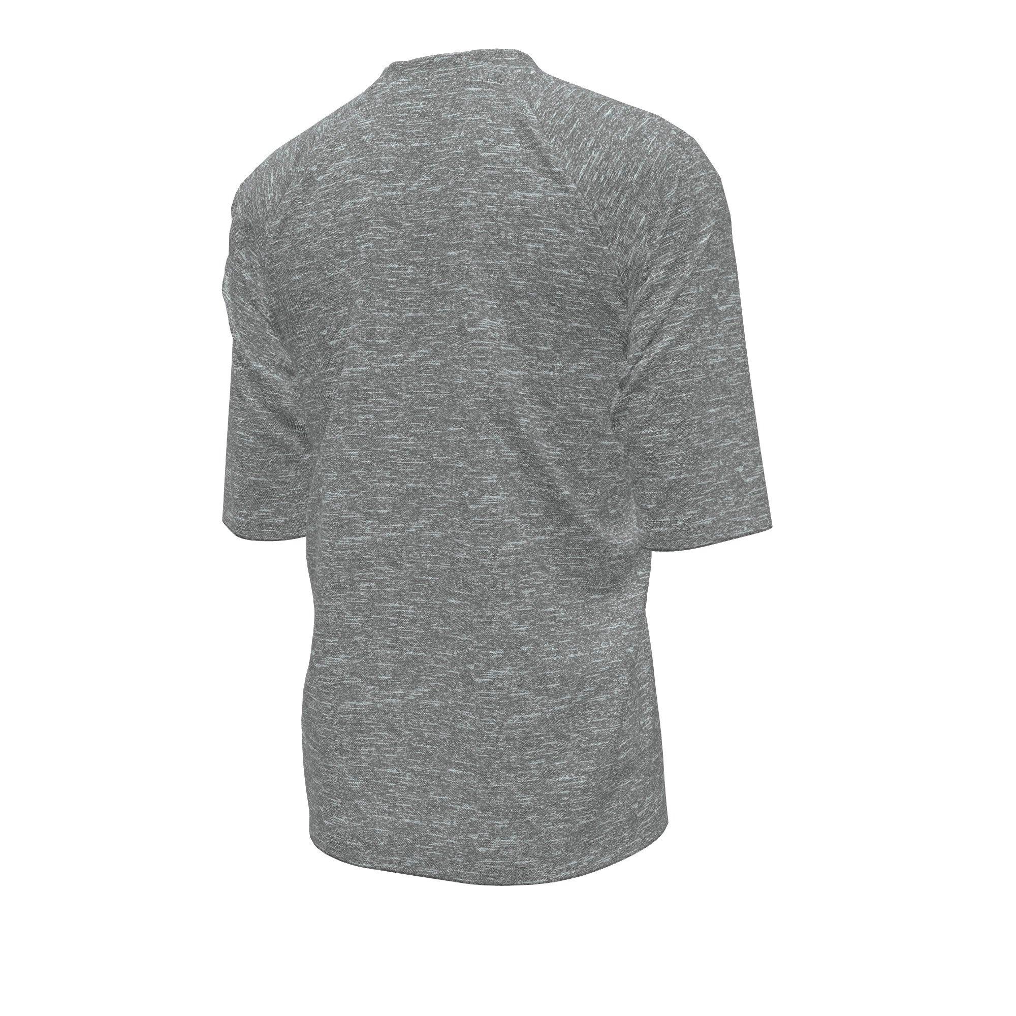 Nike Big Boys' Heather Half Sleeve Hydroguard - GREY Thumbnail View 4
