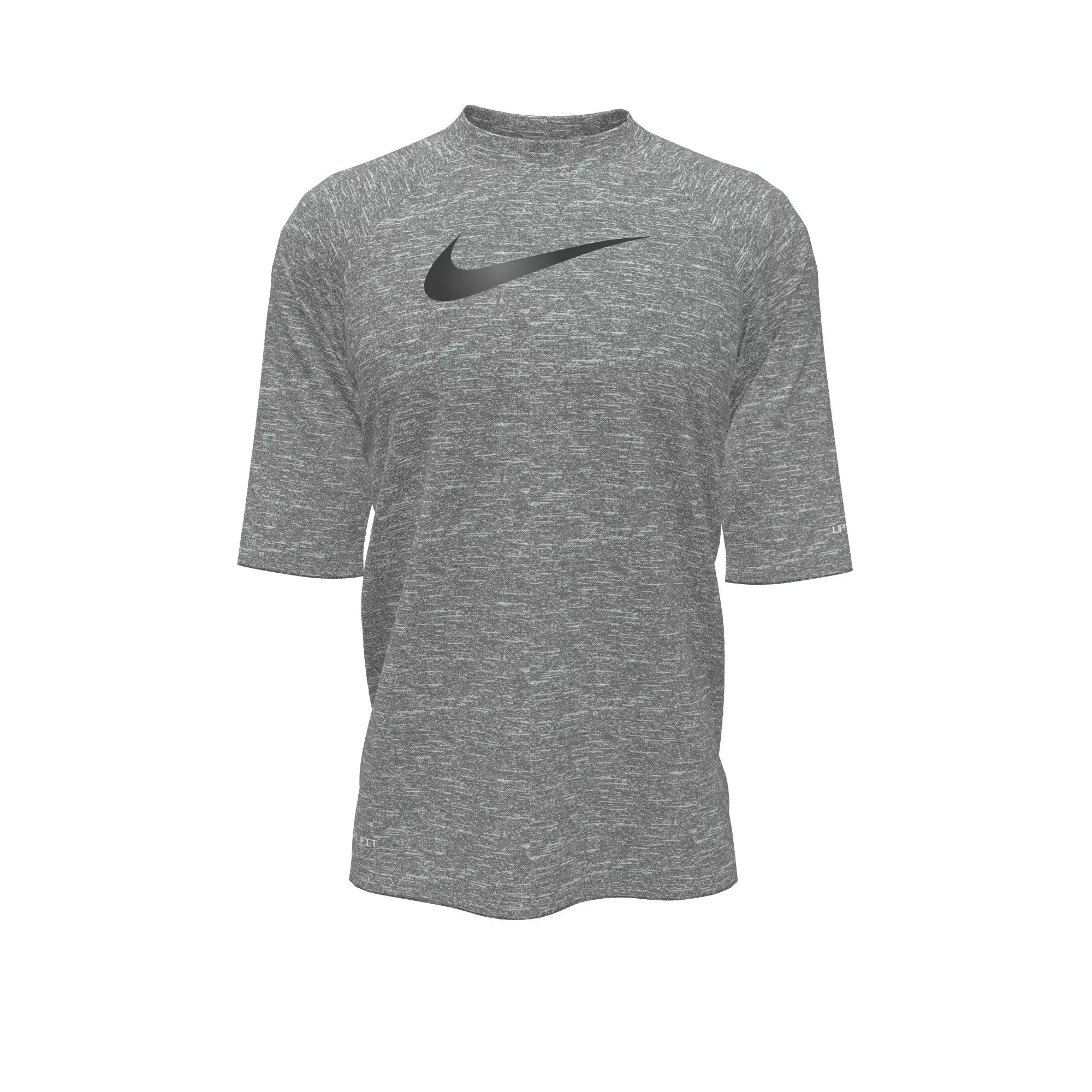 Nike Big Boys' Heather Half Sleeve Hydroguard - GREY