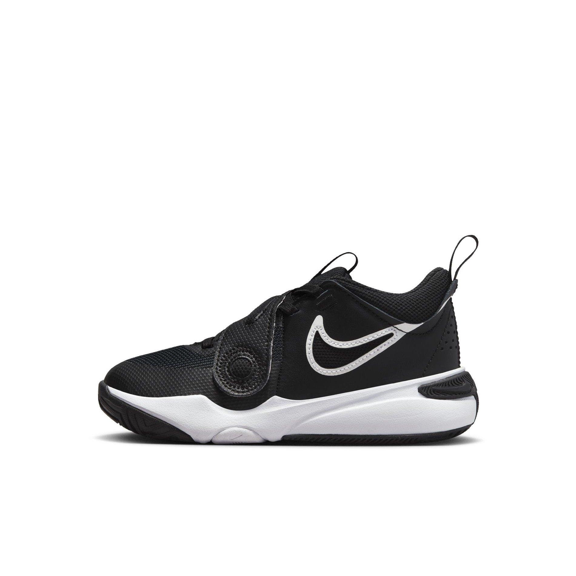 Nike Team Hustle D 11 Preschool Boys' "Black/White" Basketball Shoe