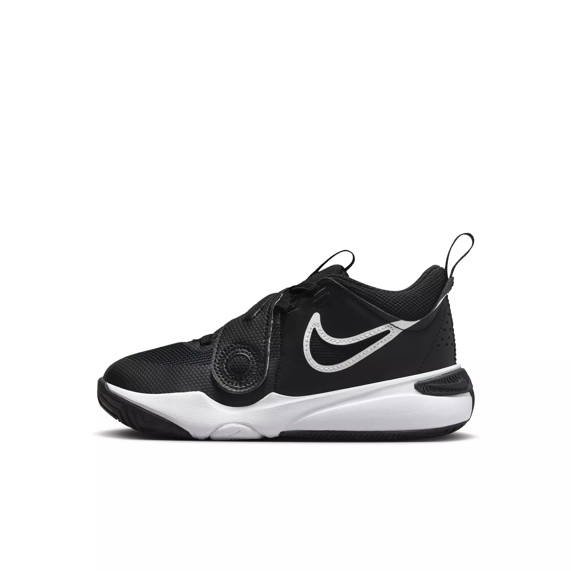 Nike Team Hustle D 11 "Black/White" Preschool Boys' Basketball Shoe - BLACK/WHITE