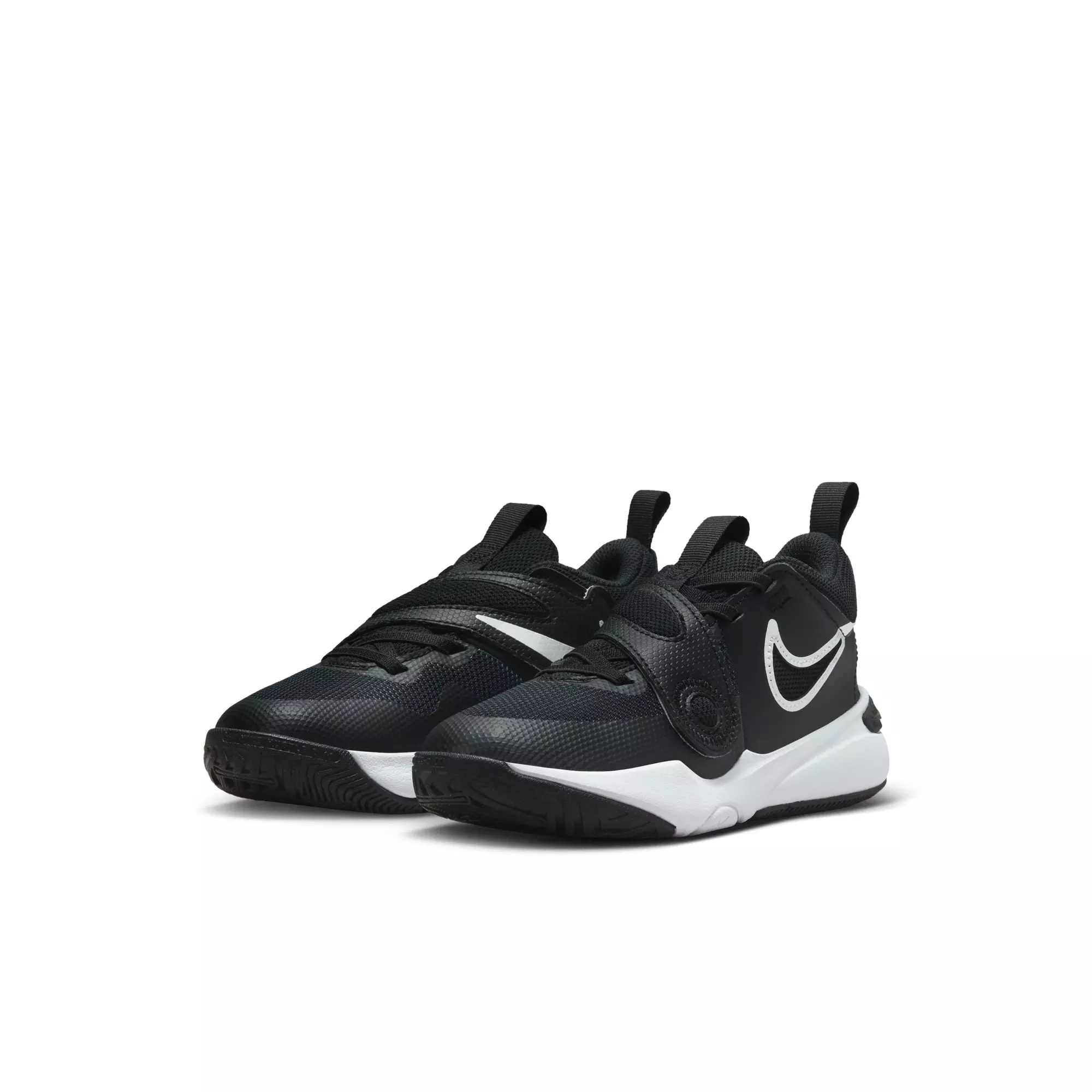 Nike Team Hustle D 11 "Black/White" Preschool Boys' Basketball Shoe - BLACK/WHITE