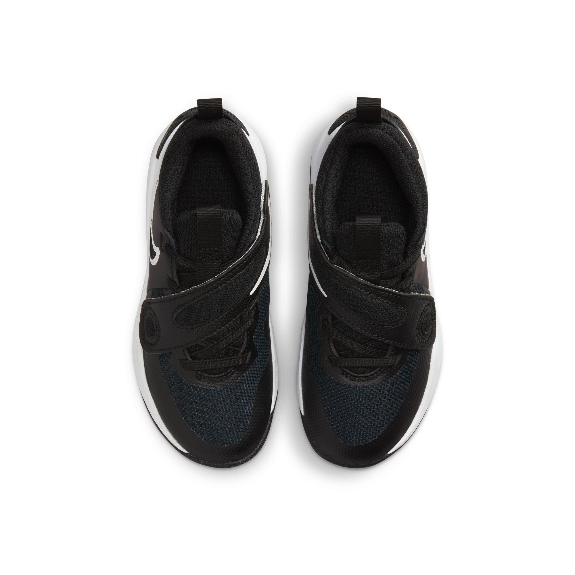 Nike Team Hustle D 11 Preschool Boys' "Black/White" Basketball Shoe