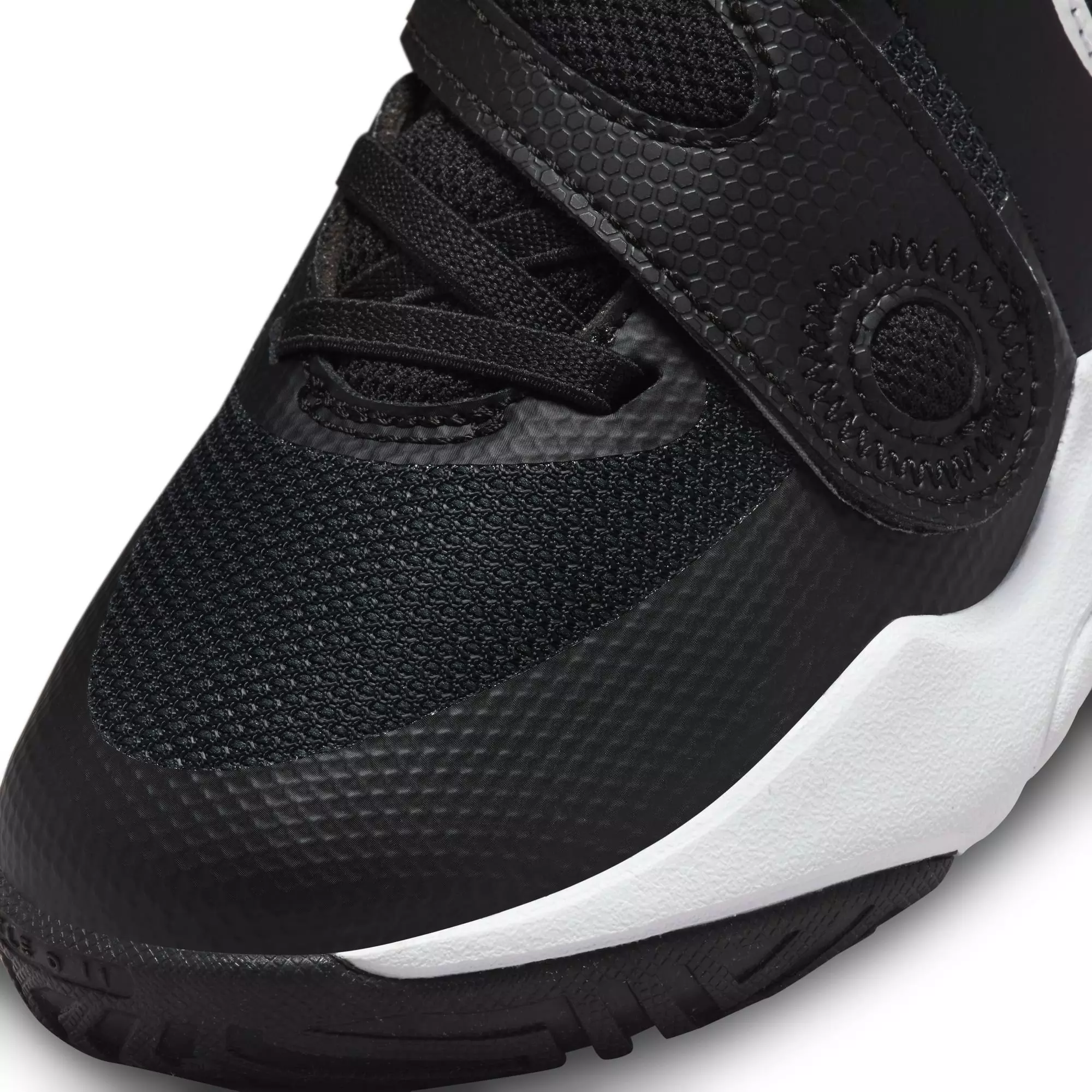 Nike Team Hustle D 11 "Black/White" Preschool Boys' Basketball Shoe - BLACK/WHITE