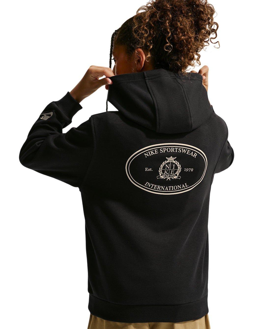 Nike Big Kids' Sportswear Club French Terry Hoodie - Black - BLACK