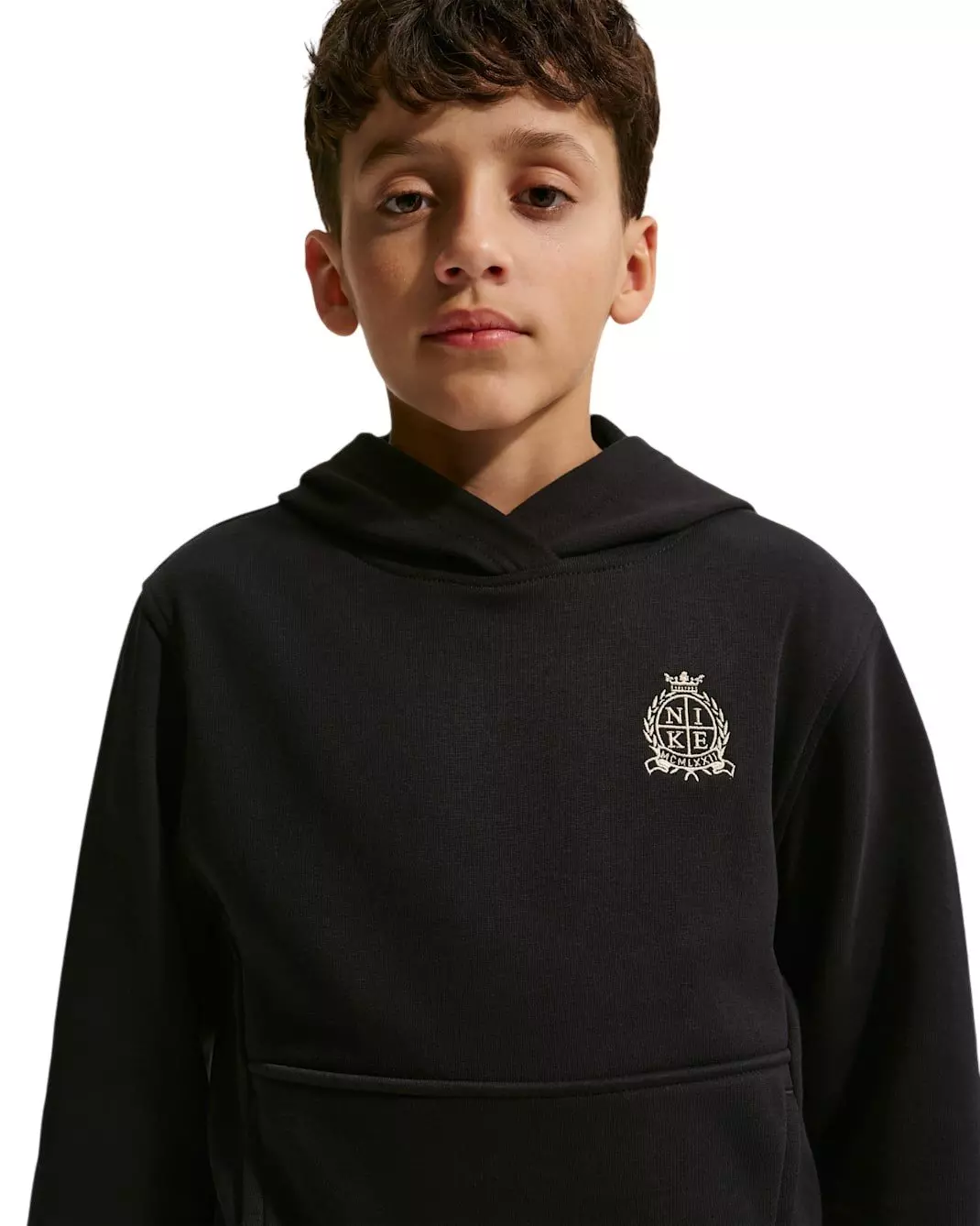 Nike Big Kids' Sportswear Club French Terry Hoodie - Black - BLACK