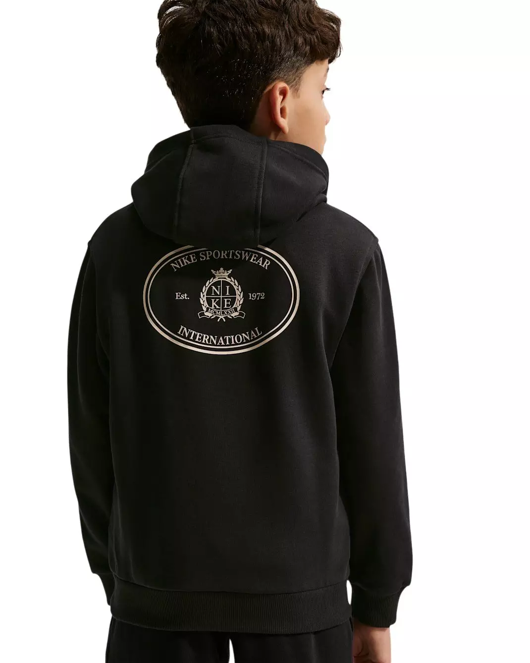 Nike Big Kids' Sportswear Club French Terry Hoodie - Black - BLACK