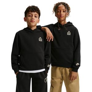 Nike Big Kids' Sportswear Club French Terry Hoodie - Black - BLACK