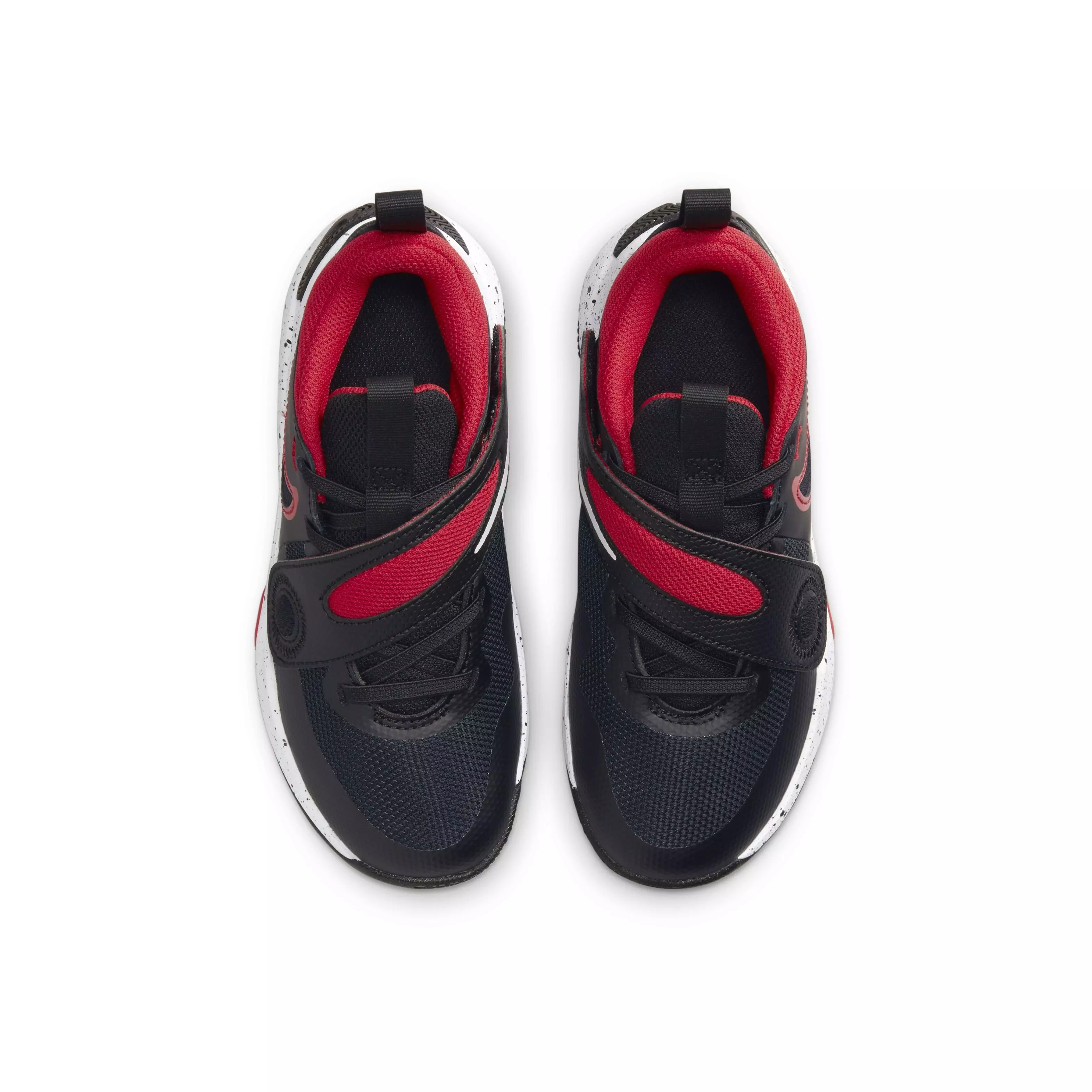 Nike Team Hustle D 11 "Black/White/University Red" Preschool Boys' Basketball Shoe - BLACK/WHITE/RED