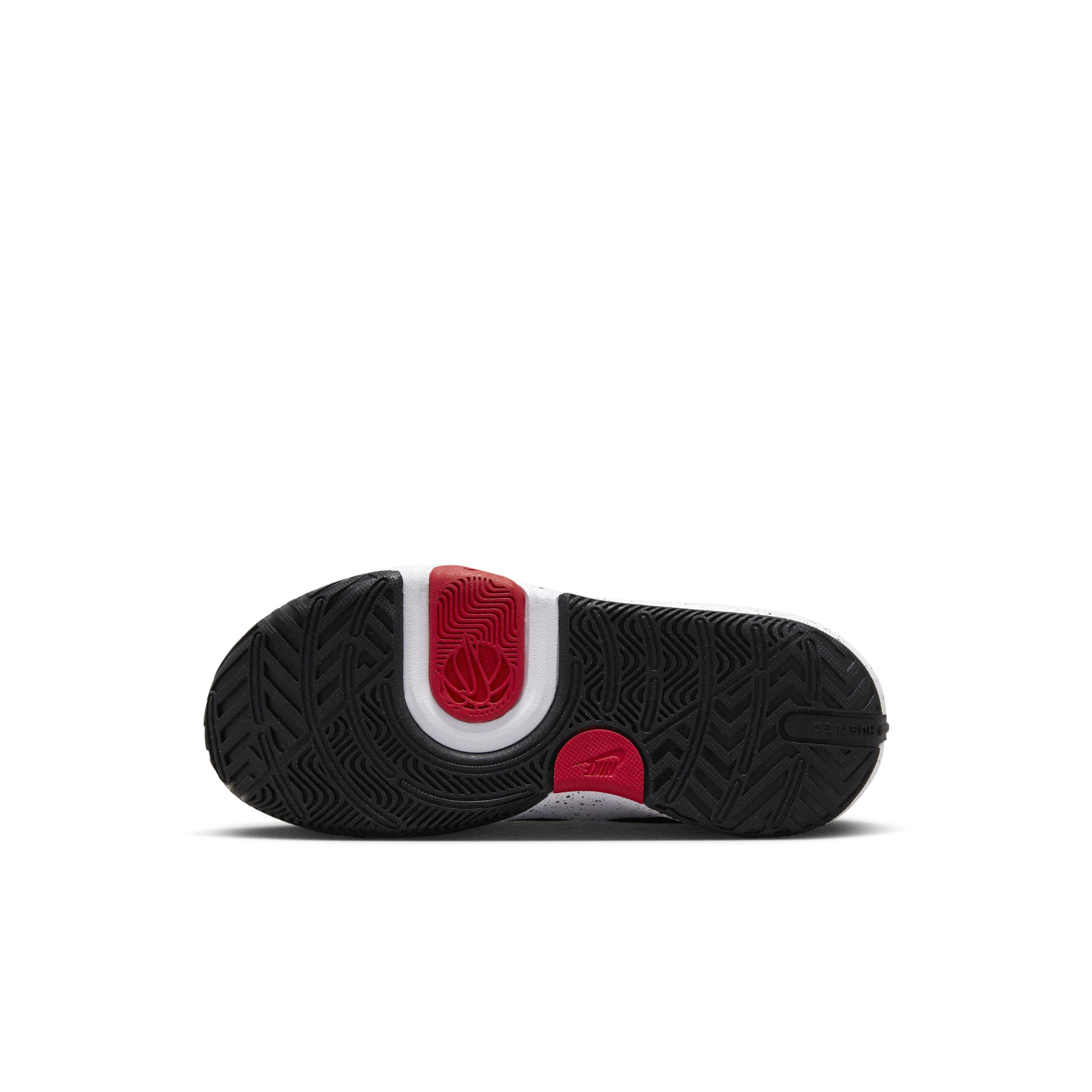 Nike Team Hustle D 11 Preschool Boys' "Black/White/University Red" Basketball Shoe