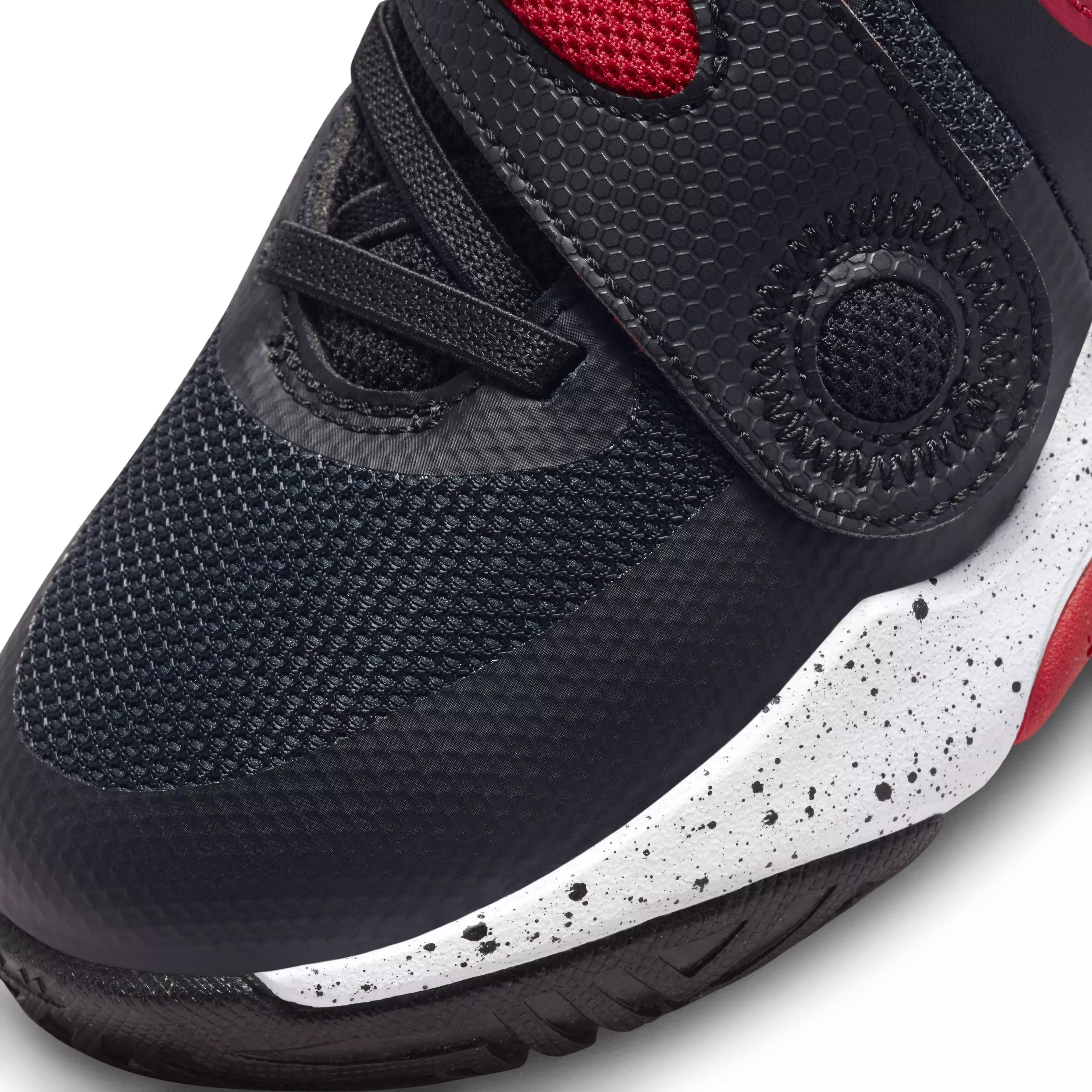 Nike Team Hustle D 11 "Black/White/University Red" Preschool Boys' Basketball Shoe - BLACK/WHITE/RED