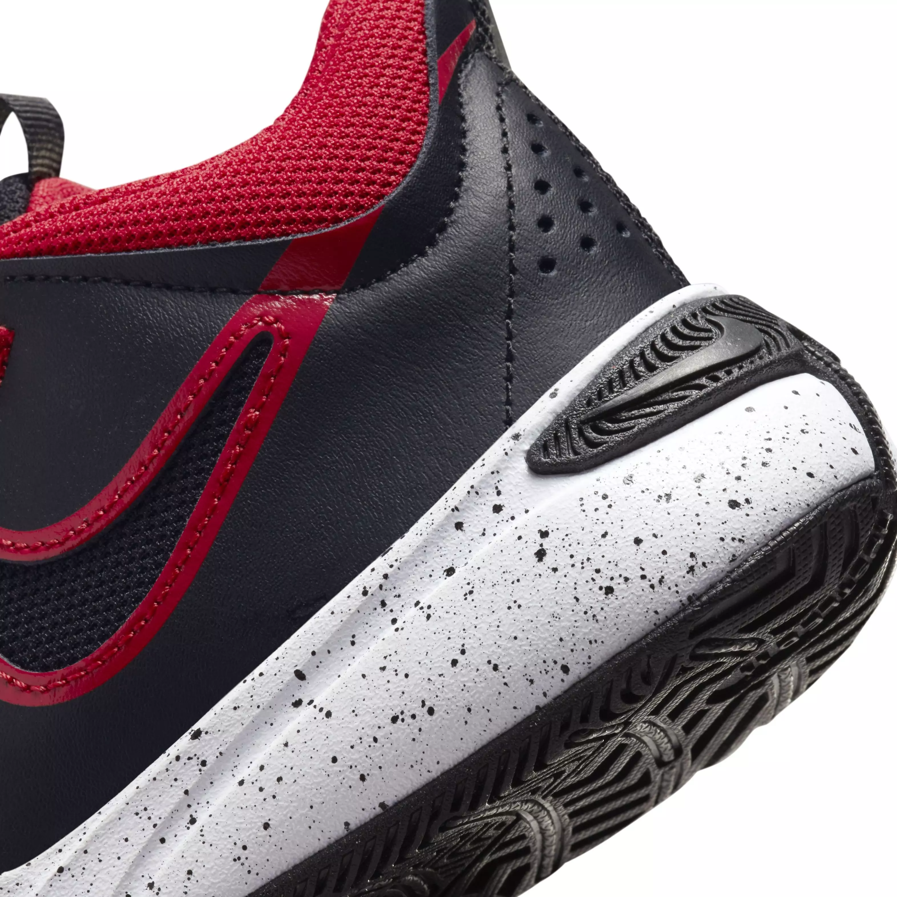 Nike Team Hustle D 11 "Black/White/University Red" Preschool Boys' Basketball Shoe - BLACK/WHITE/RED