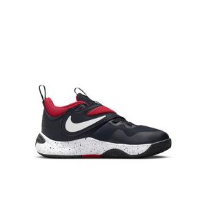 Nike Team Hustle D 11 "Black/White/University Red" Preschool Boys' Basketball Shoe