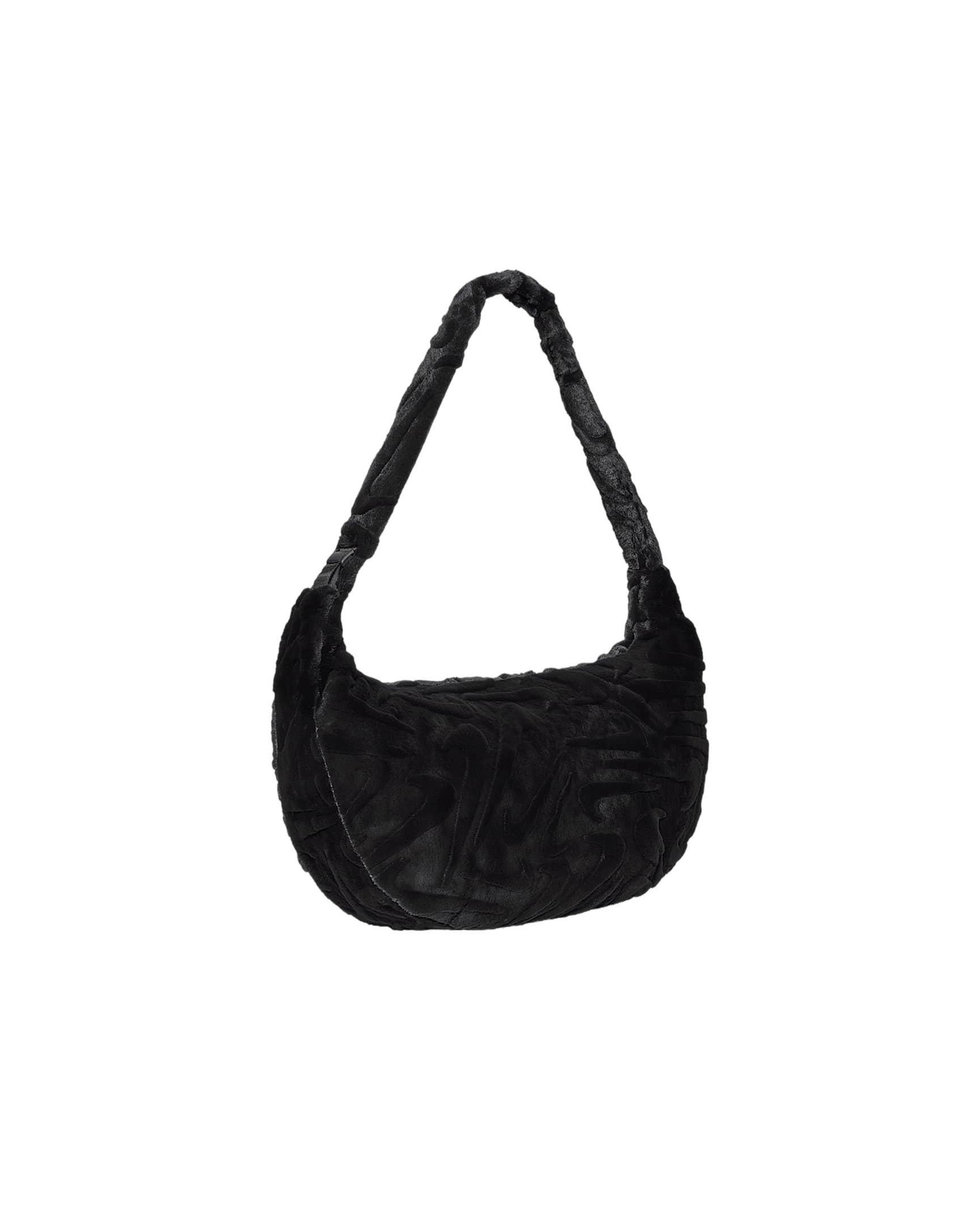 Nike Sportswear Faux Fur Slouchy Black Bag