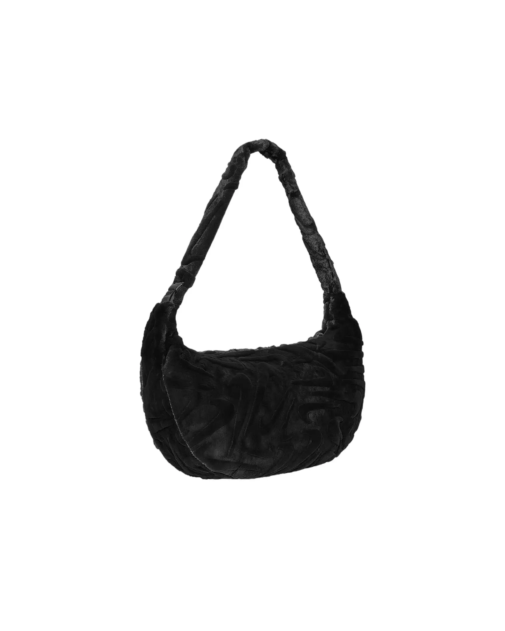 Nike Sportswear Faux Fur Slouchy Bag-Black - BLACK