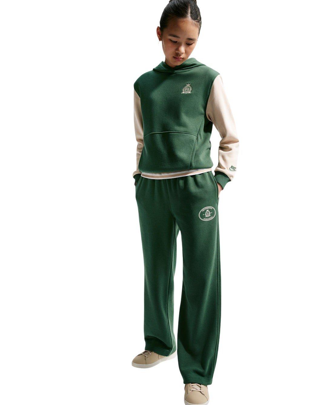 Nike Big Kids' Sportswear Club French Terry Open-Hem Sweatpants - Green - GREEN Thumbnail View 5