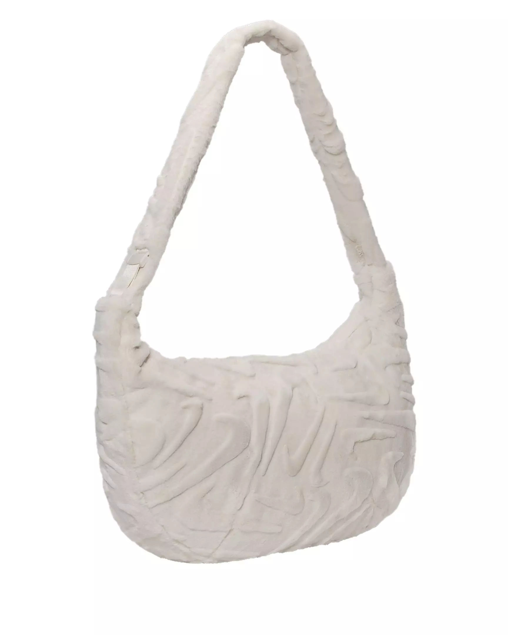 Nike Sportswear Faux Fur Slouchy Bag-Grey - GREY