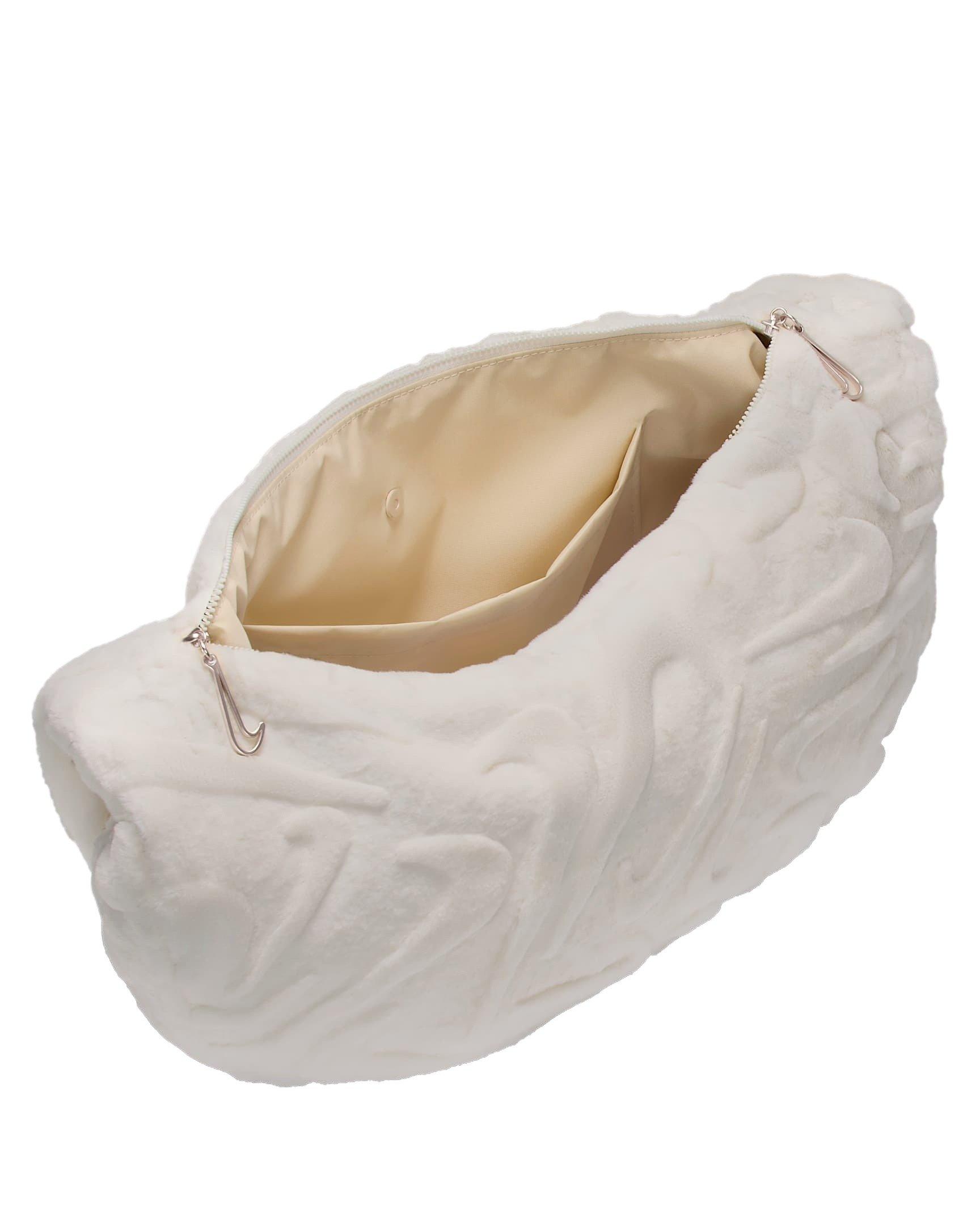 Nike Sportswear Faux Fur Slouchy Grey Bag