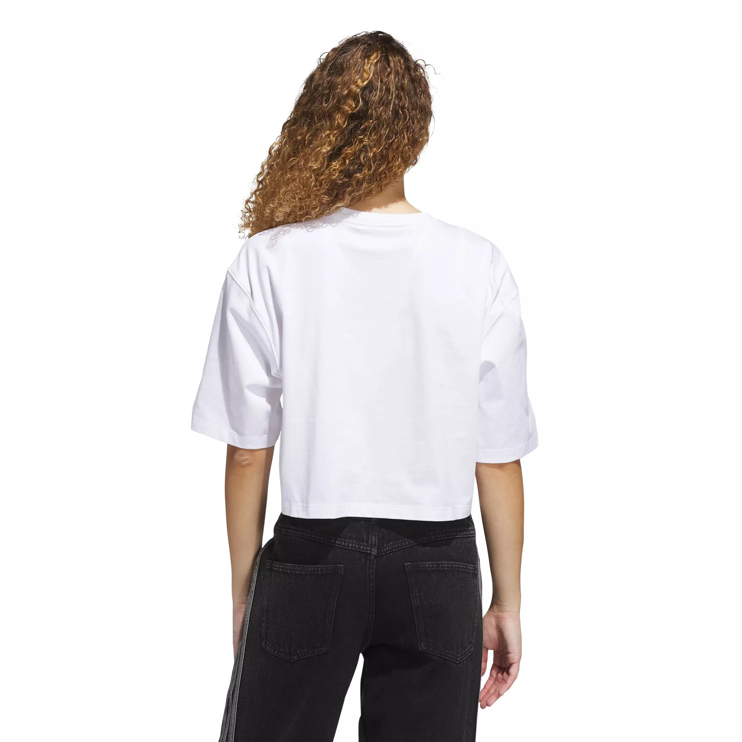 adidas Originals Women's Essentials Crop T-Shirt -White - WHITE