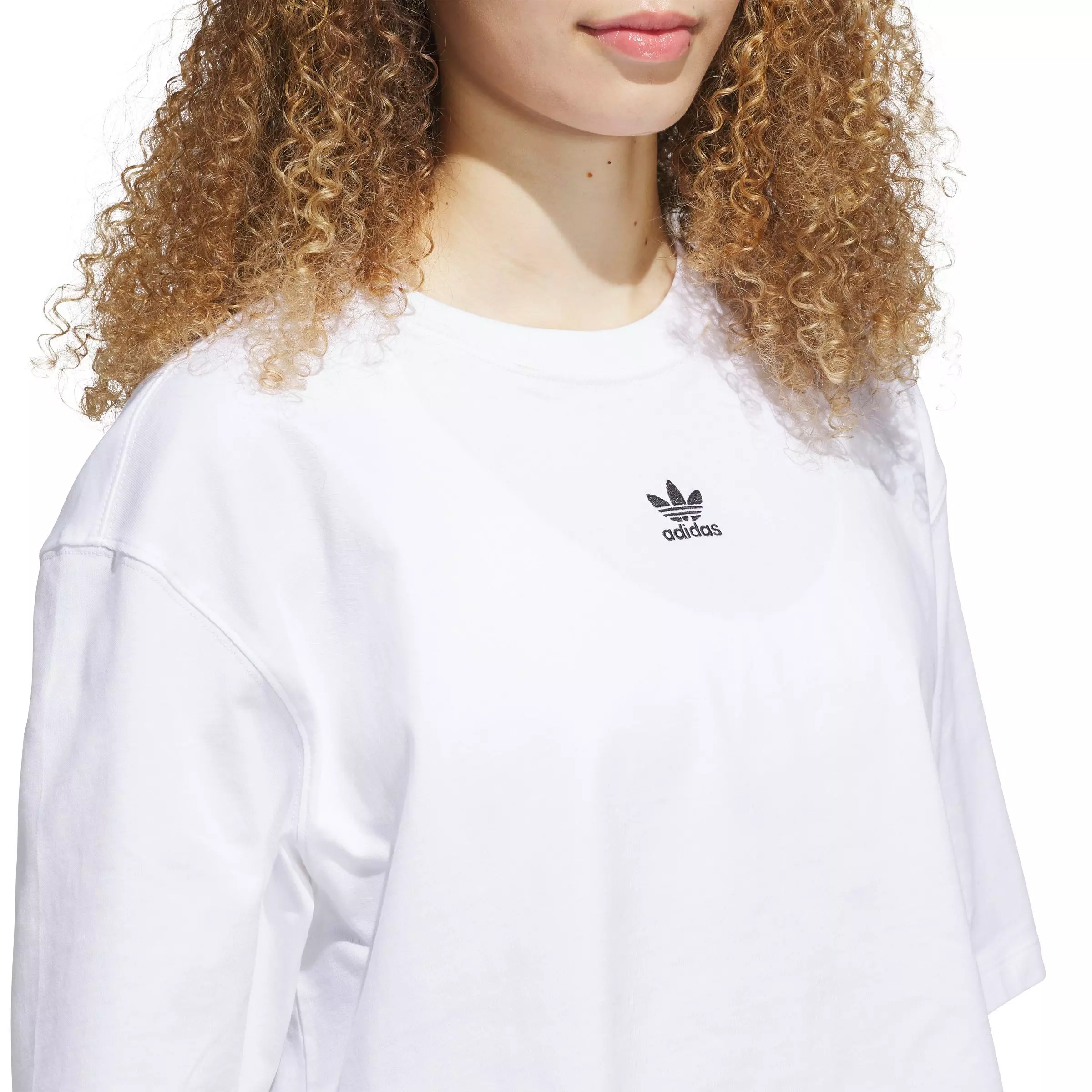 adidas Originals Women's Essentials Crop T-Shirt - White - WHITE