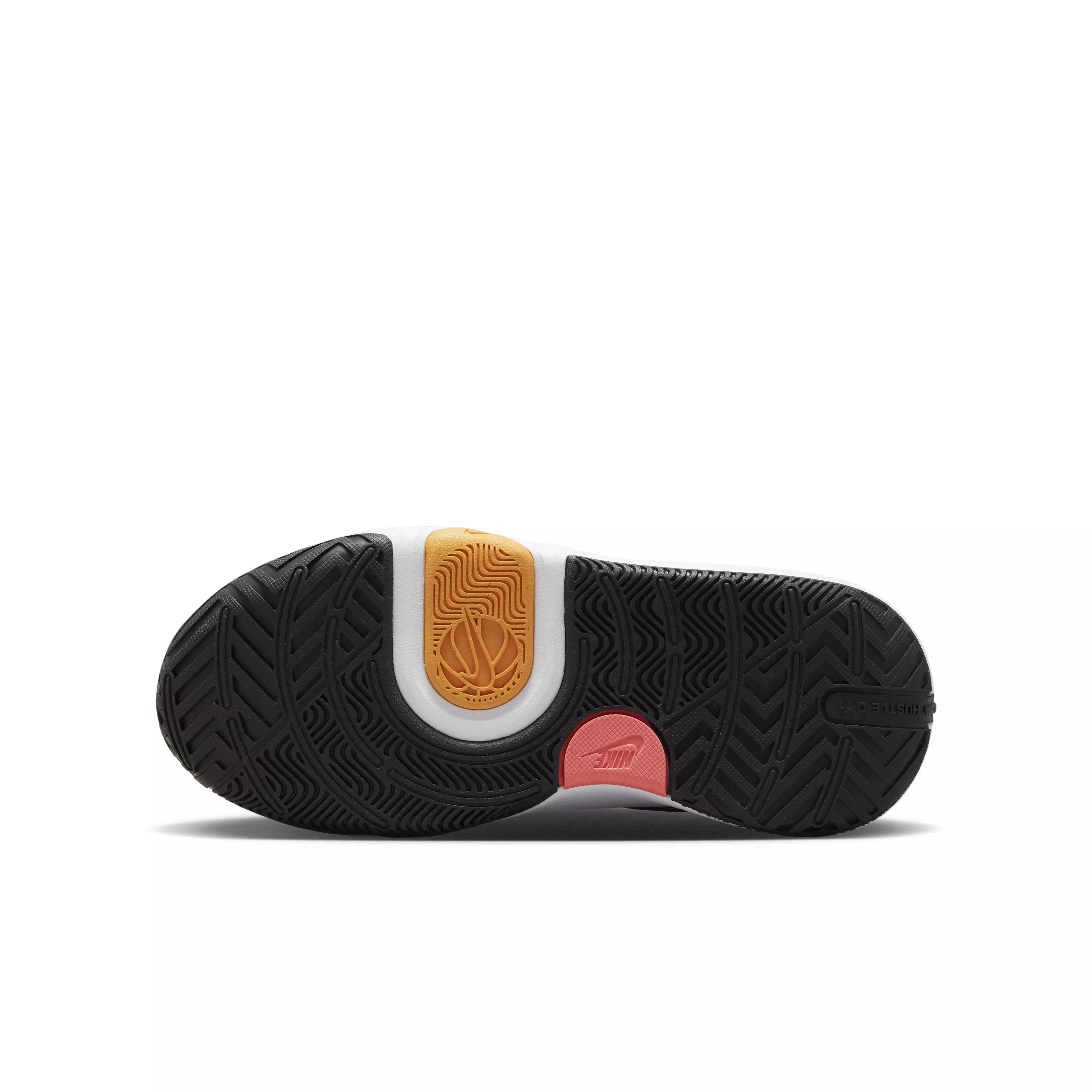 Nike Team Hustle D 11 "Black/Vivid Orange/White/Hot Punch" Grade School Kids' Basketball Shoe - BLACK/ORANGE/WHITE/PUNCH