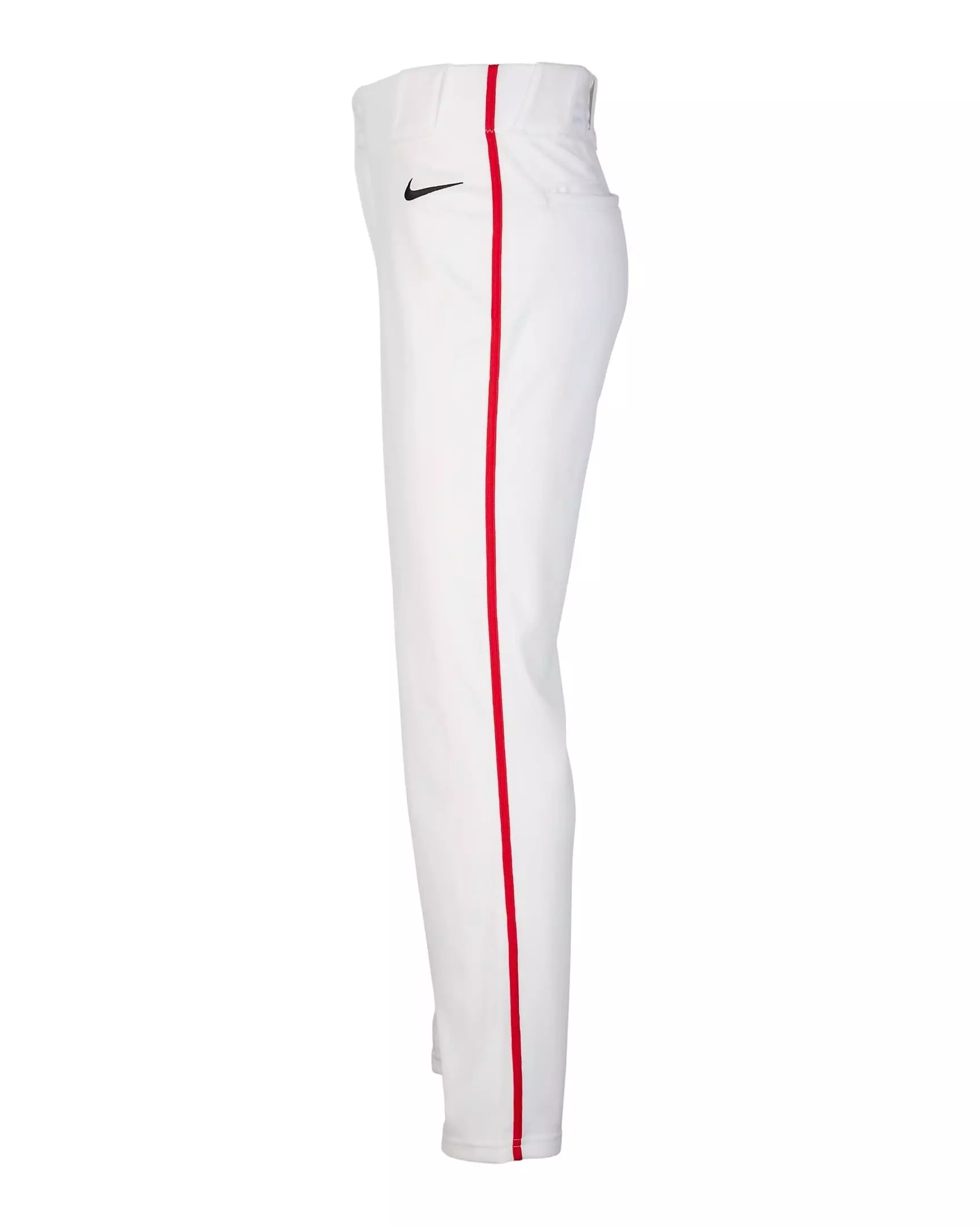 Nike Big Kids' Vapor Select 2 Piped Baseball Pants -White/Red - WHITE/RED