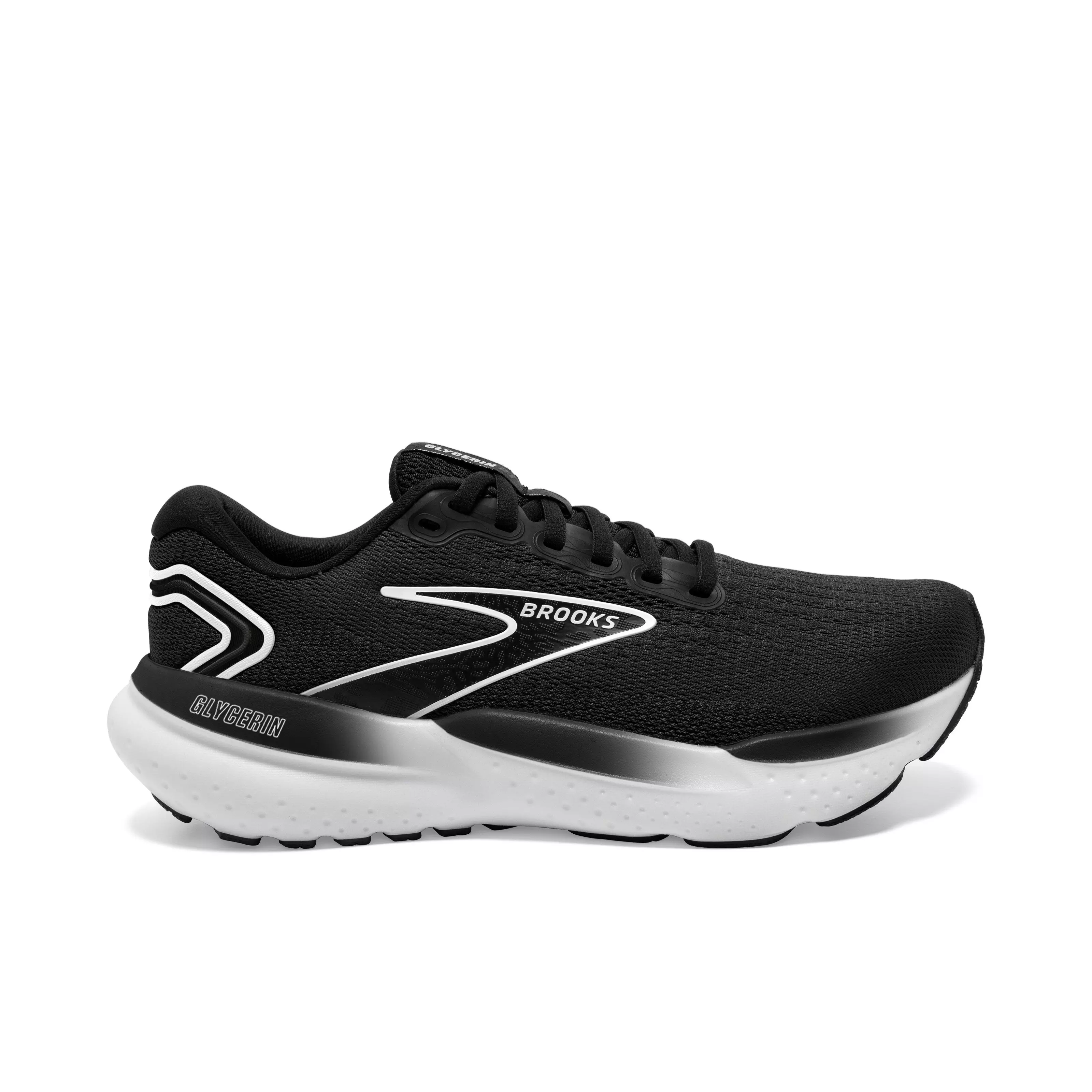 Brooks Glycerin 21 "Black/Grey/White" Men's Wide Running Shoe - BLACK/GREY/WHITE