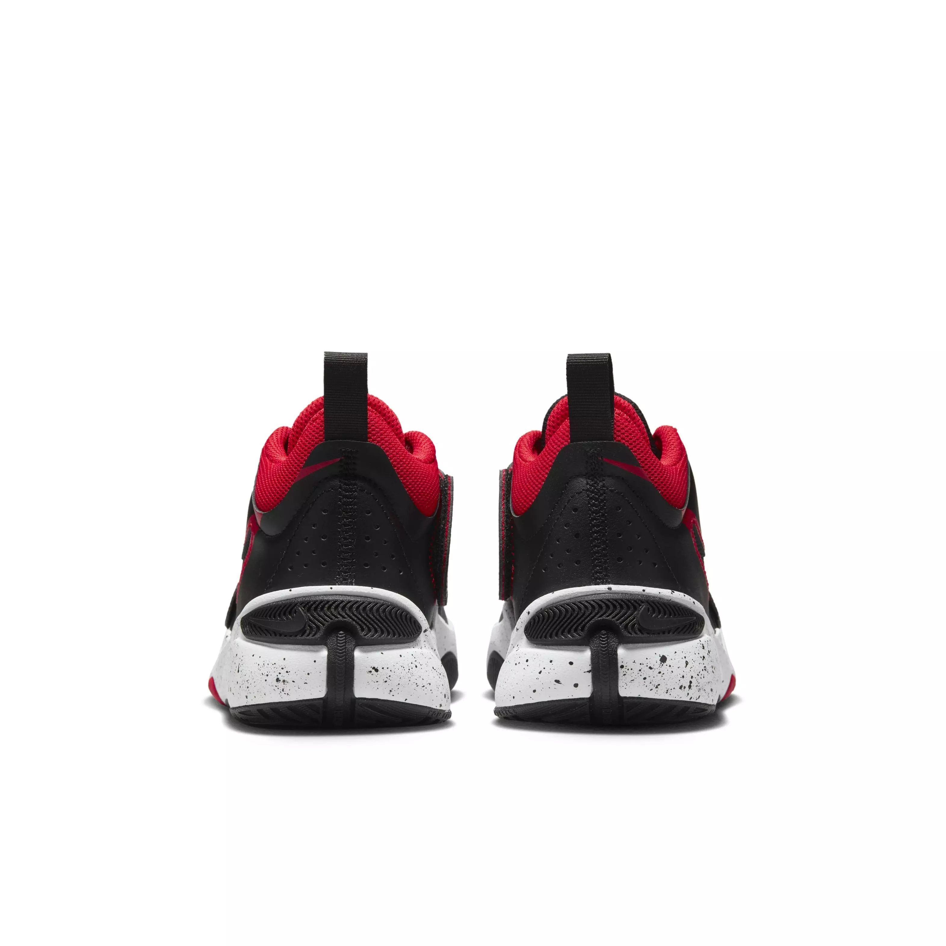 Nike Team Hustle D 11 "Black/White/University Red" Grade School Boys' Basketball Shoe - BLACK/WHITE/RED