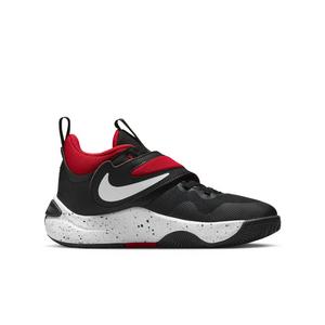 Nike Team Hustle D 11 "Black/White/University Red" Grade School Boys' Basketball Shoe