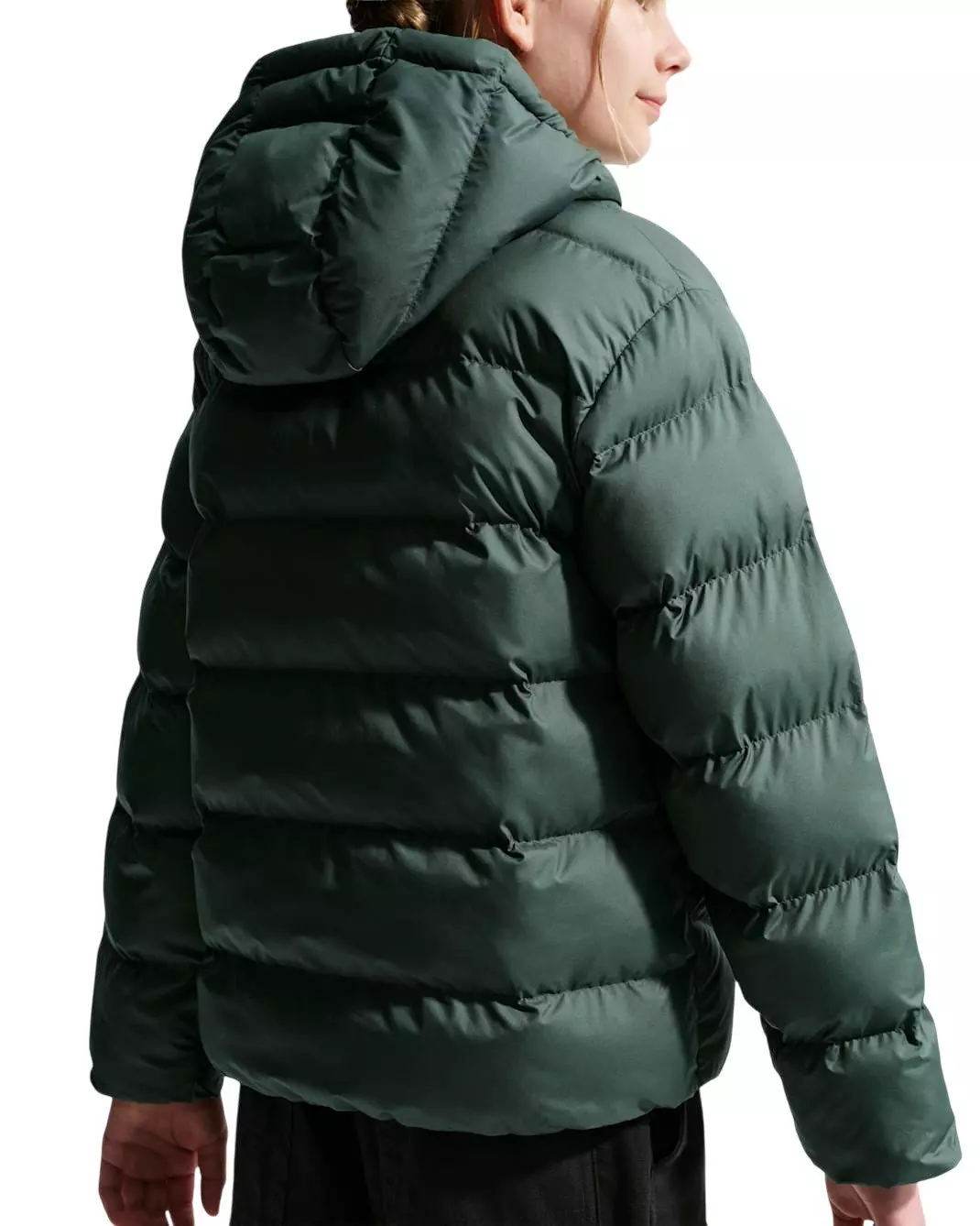 Nike Big Kids' Sportswear All Day Play Therma-FIT Loose Fit Puffer Jacket - Camo Green - CAMO GREEN