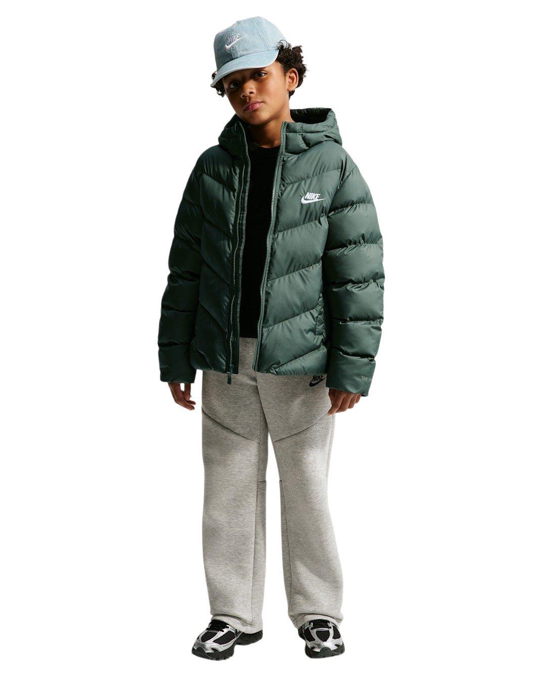 Nike Big Kids' Sportswear All Day Play Therma-FIT Loose Fit Puffer Jacket - Camo Green - CAMO GREEN