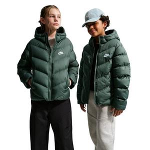 Nike Big Kids' Sportswear All Day Play Therma-FIT Loose Fit Puffer Jacket - Camo Green - CAMO GREEN