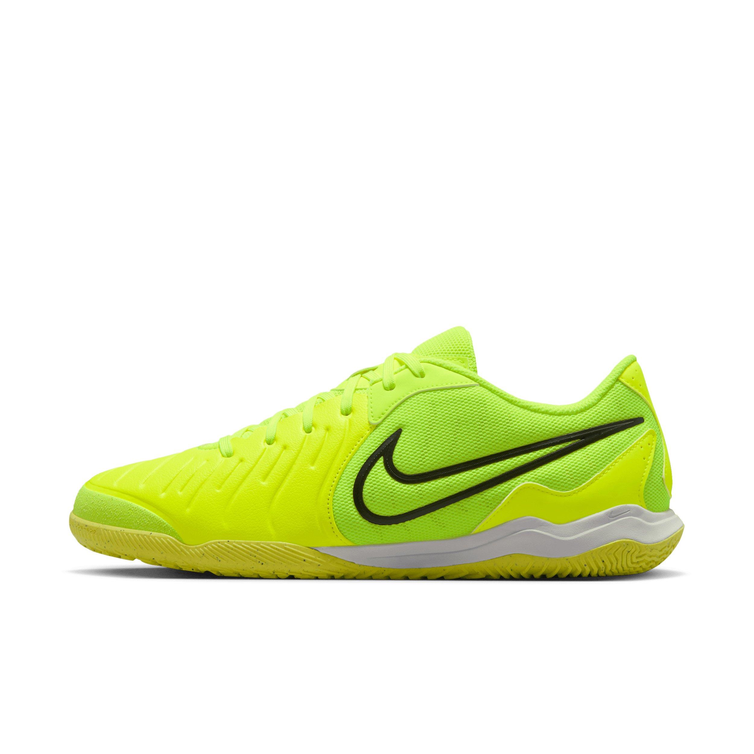 Nike Tiempo Legend 10 Academy IC "Volt/Black" Men's Soccer Shoe - VOLT/BLACK Thumbnail View 2