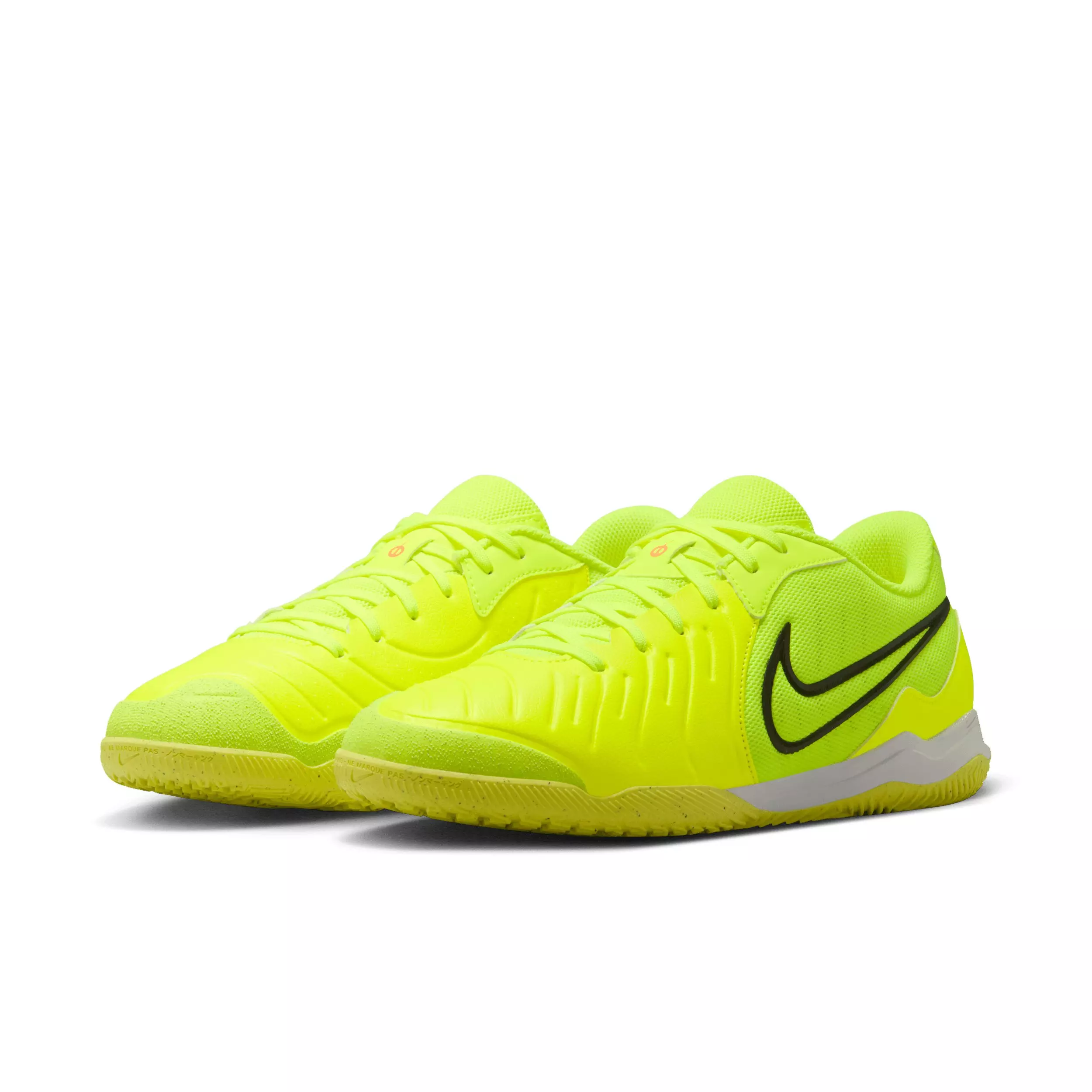 Nike Tiempo Legend 10 Academy IC "Volt/Black" Men's Soccer Shoe - VOLT/BLACK