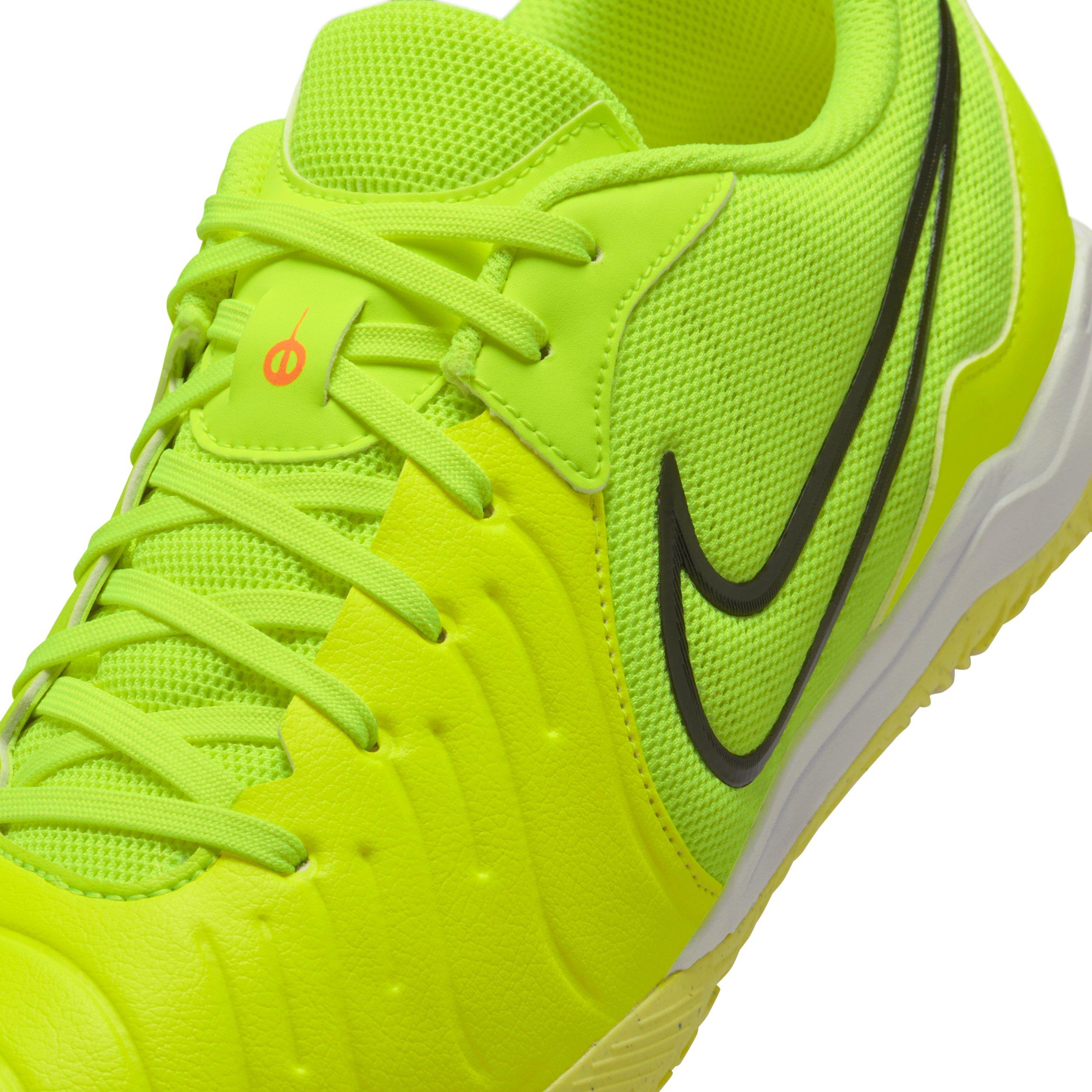 Nike Tiempo Legend 10 Academy IC "Volt/Black" Men's Soccer Shoe - VOLT/BLACK Thumbnail View 7